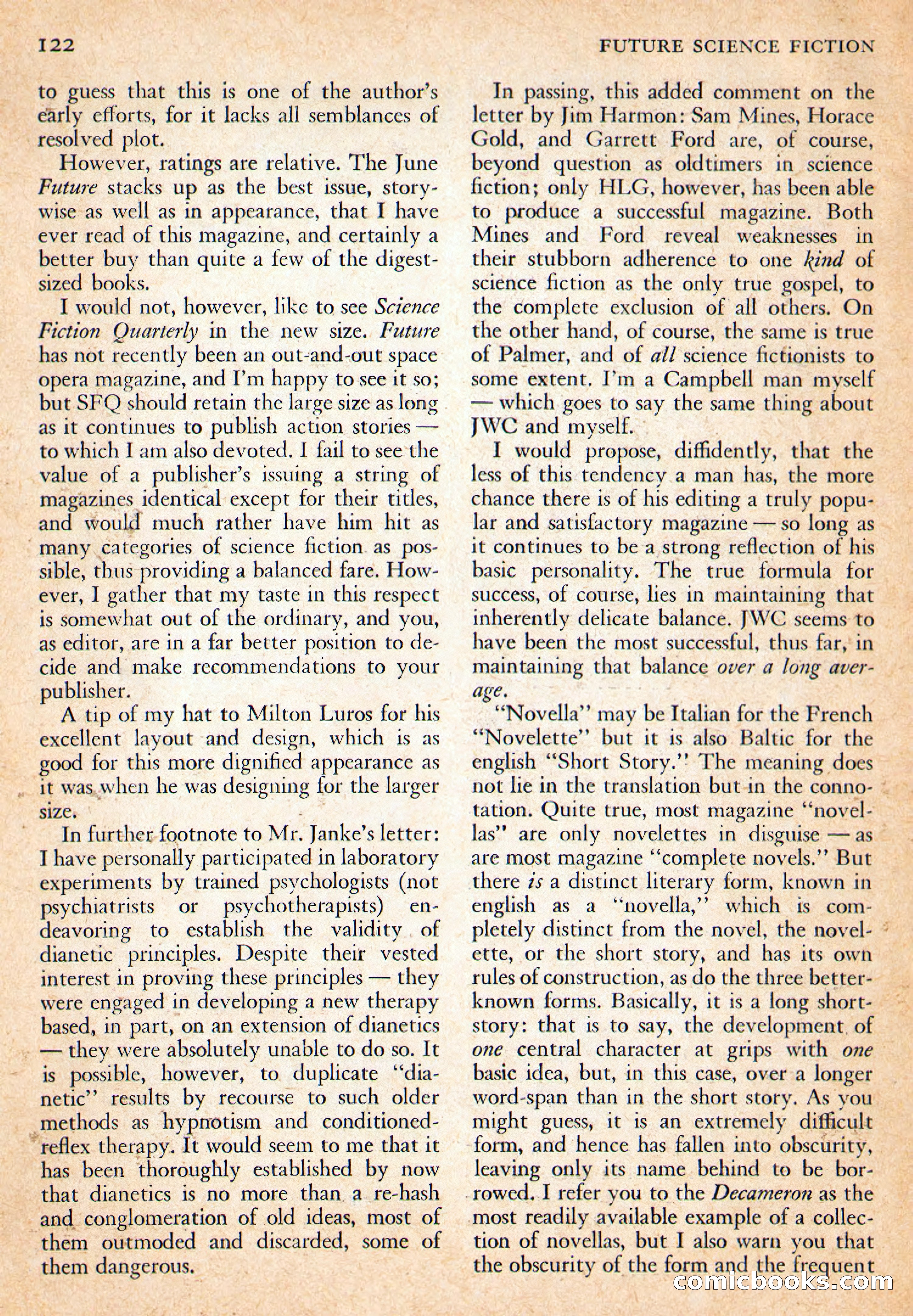 Future Science Fiction, October 1954 — page 122 of 132