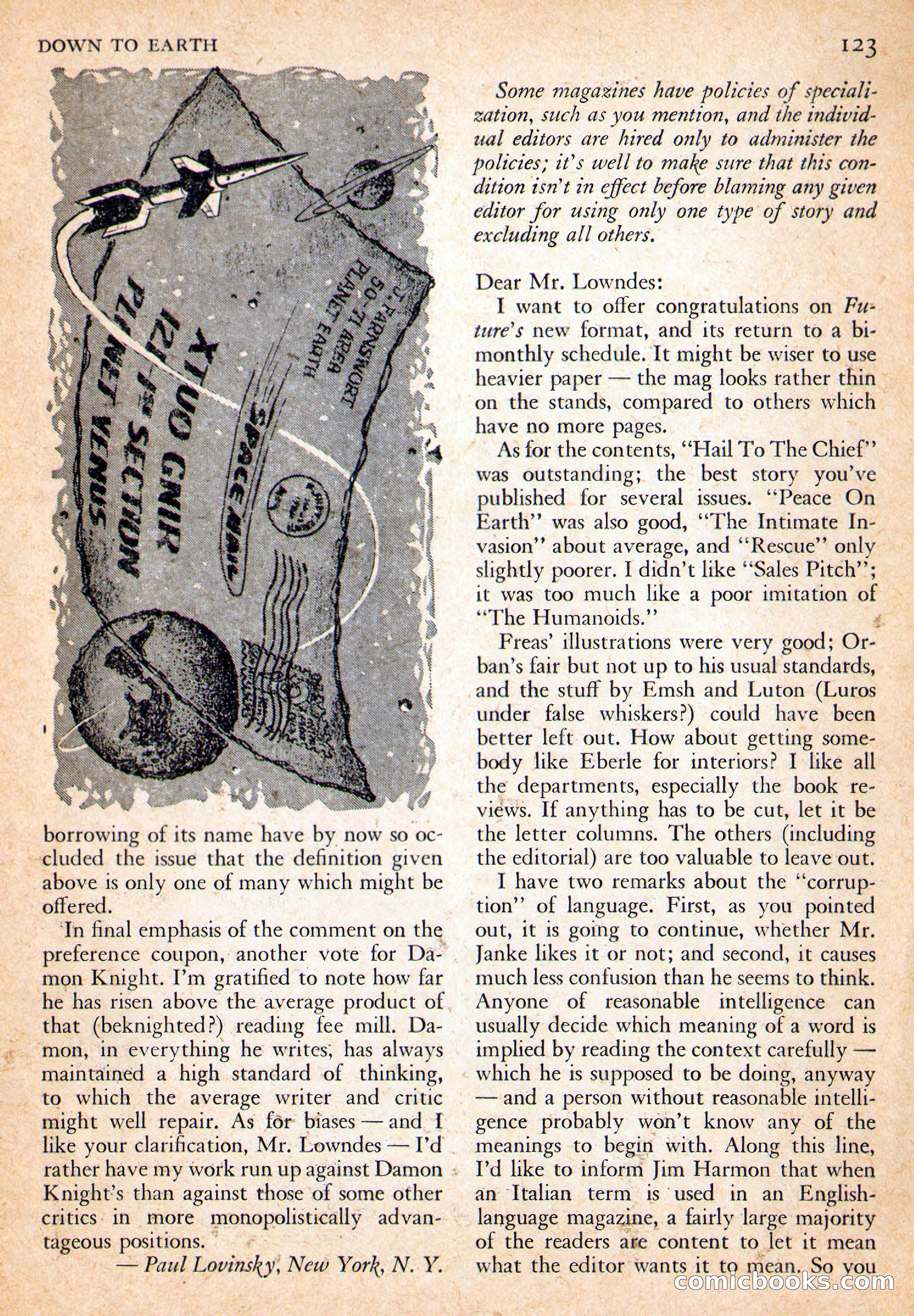 Future Science Fiction, October 1954 — page 123 of 132