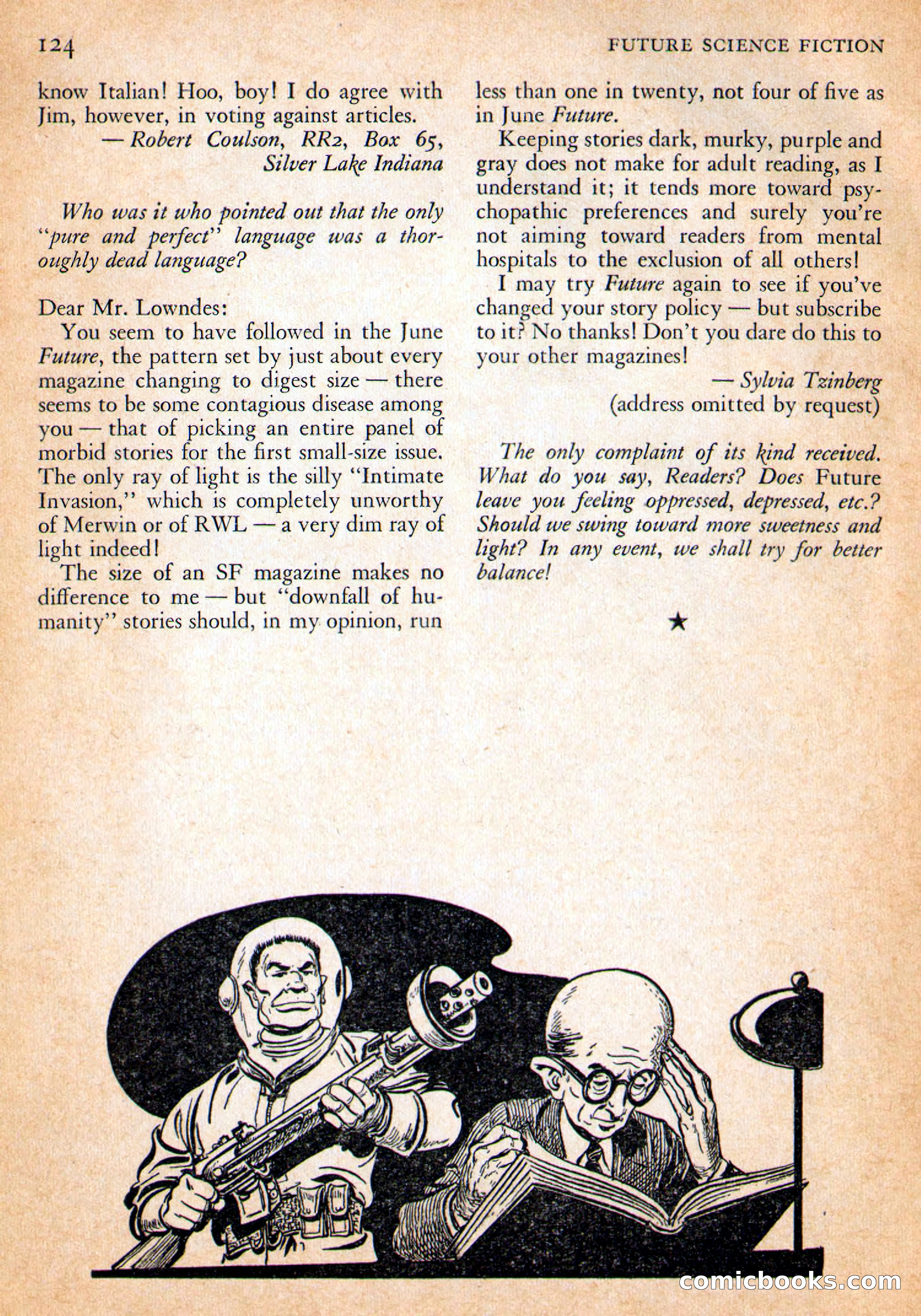 Future Science Fiction, October 1954 — page 124 of 132