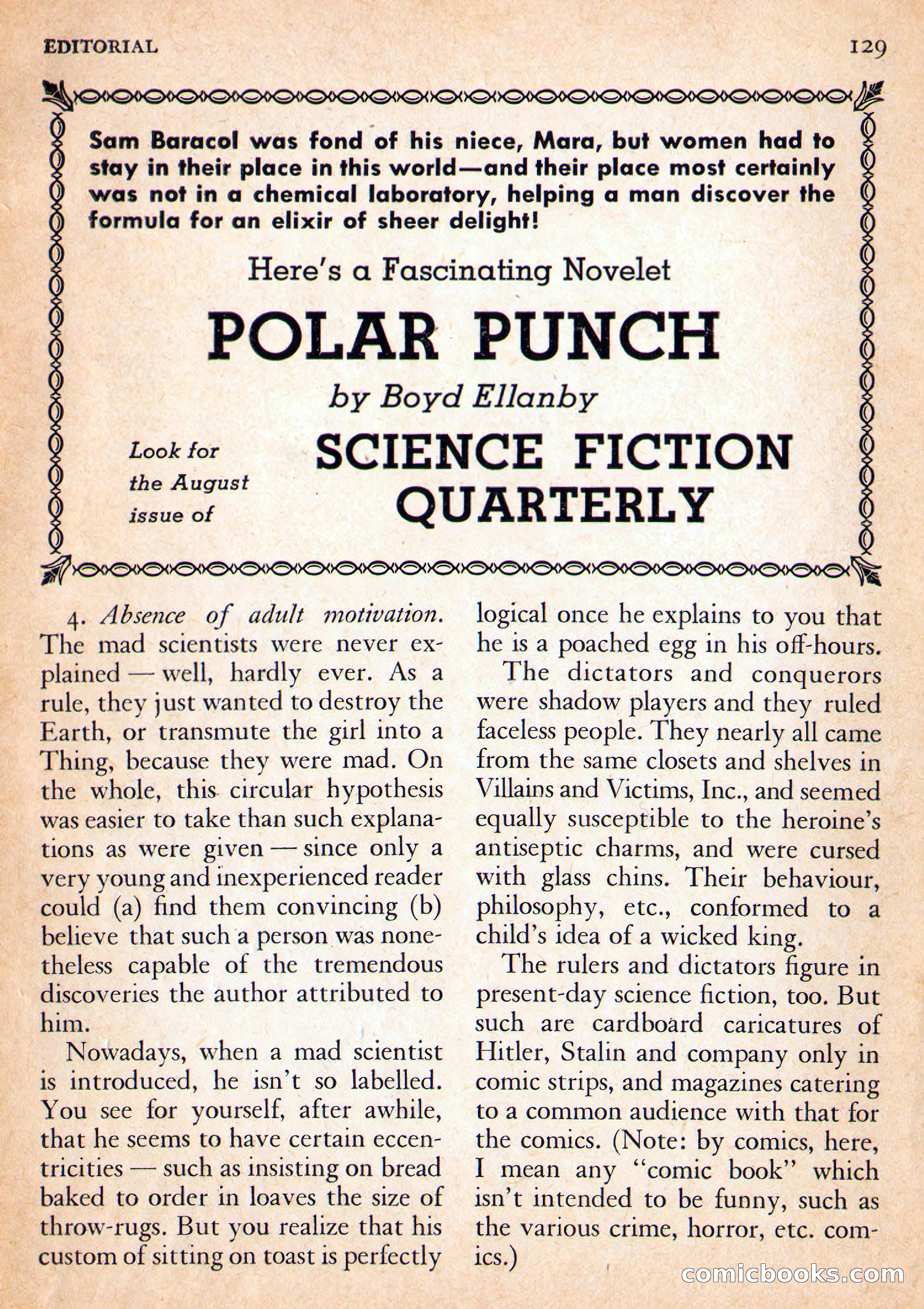 Future Science Fiction, October 1954 — page 129 of 132