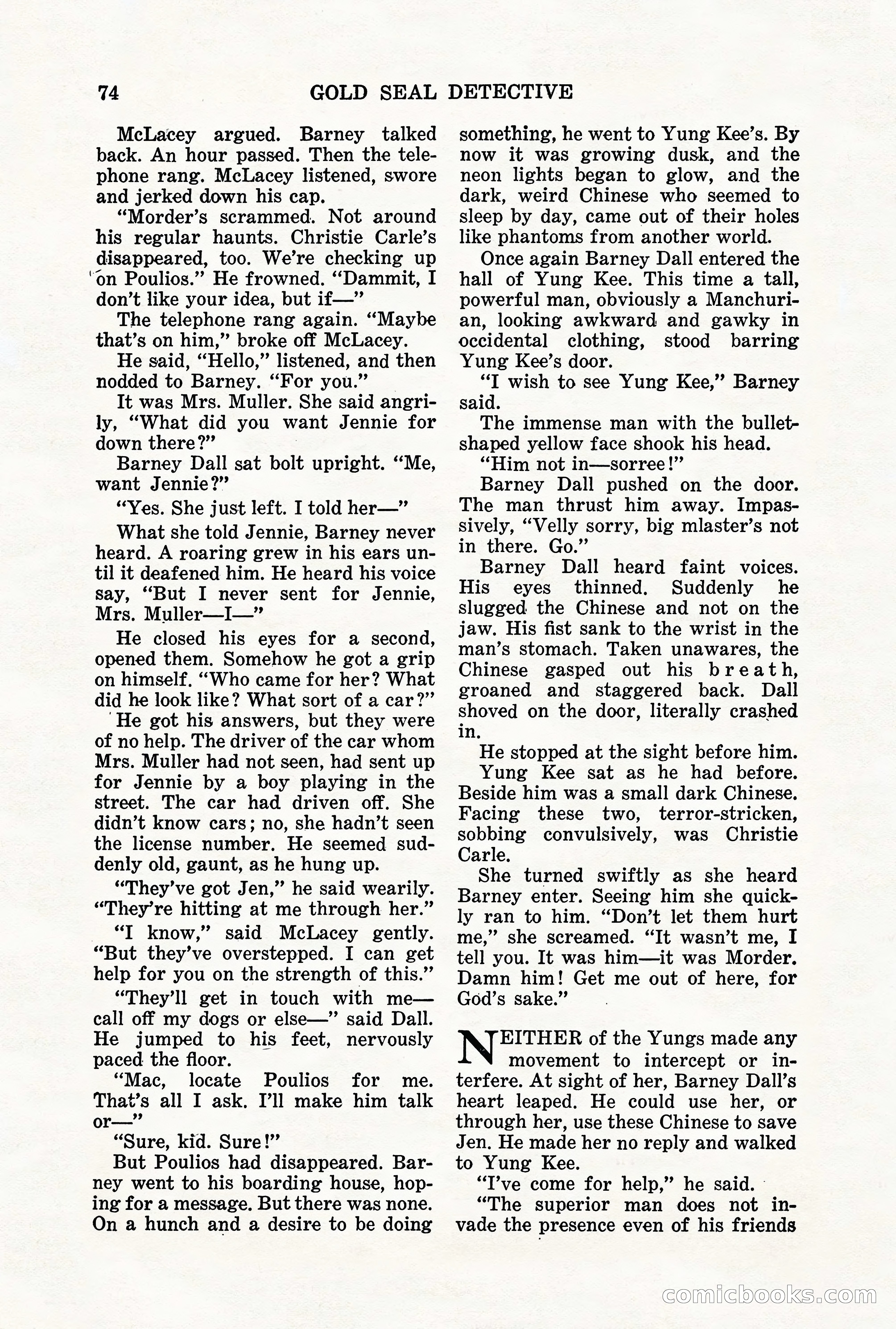 Gold Seal Detective, January 1936 — page 76 of 132