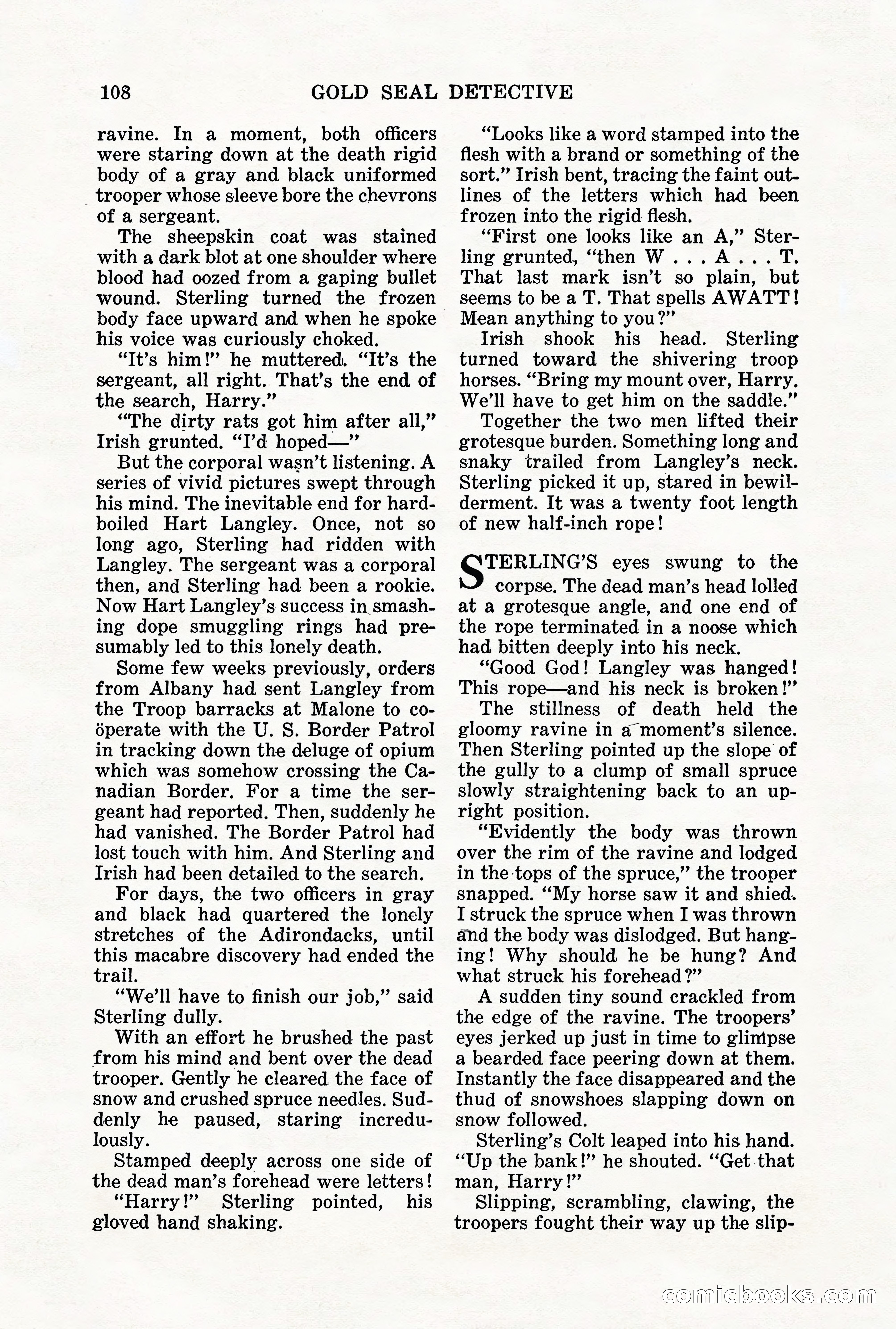 Gold Seal Detective, January 1936 — page 110 of 132