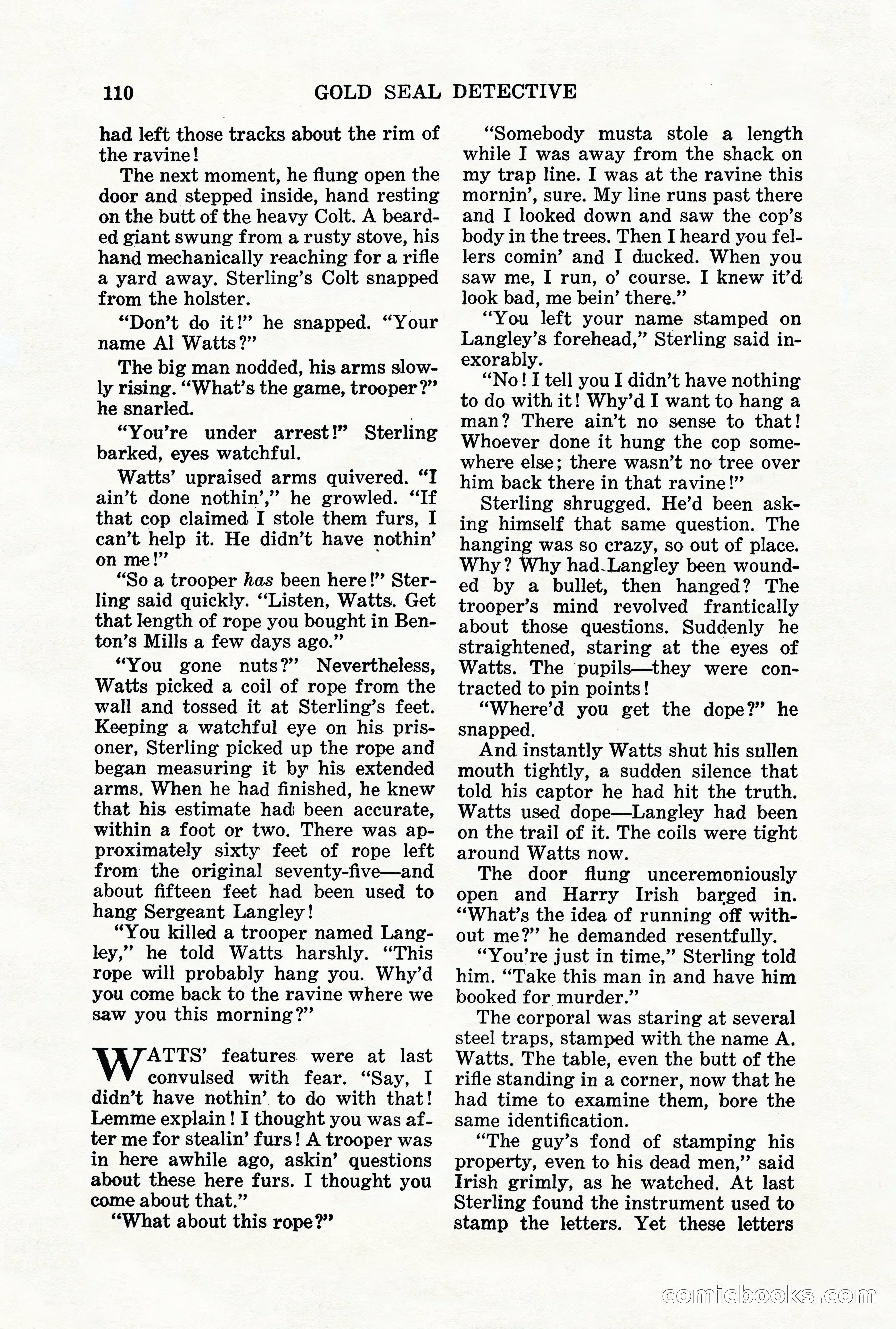 Gold Seal Detective, January 1936 — page 112 of 132