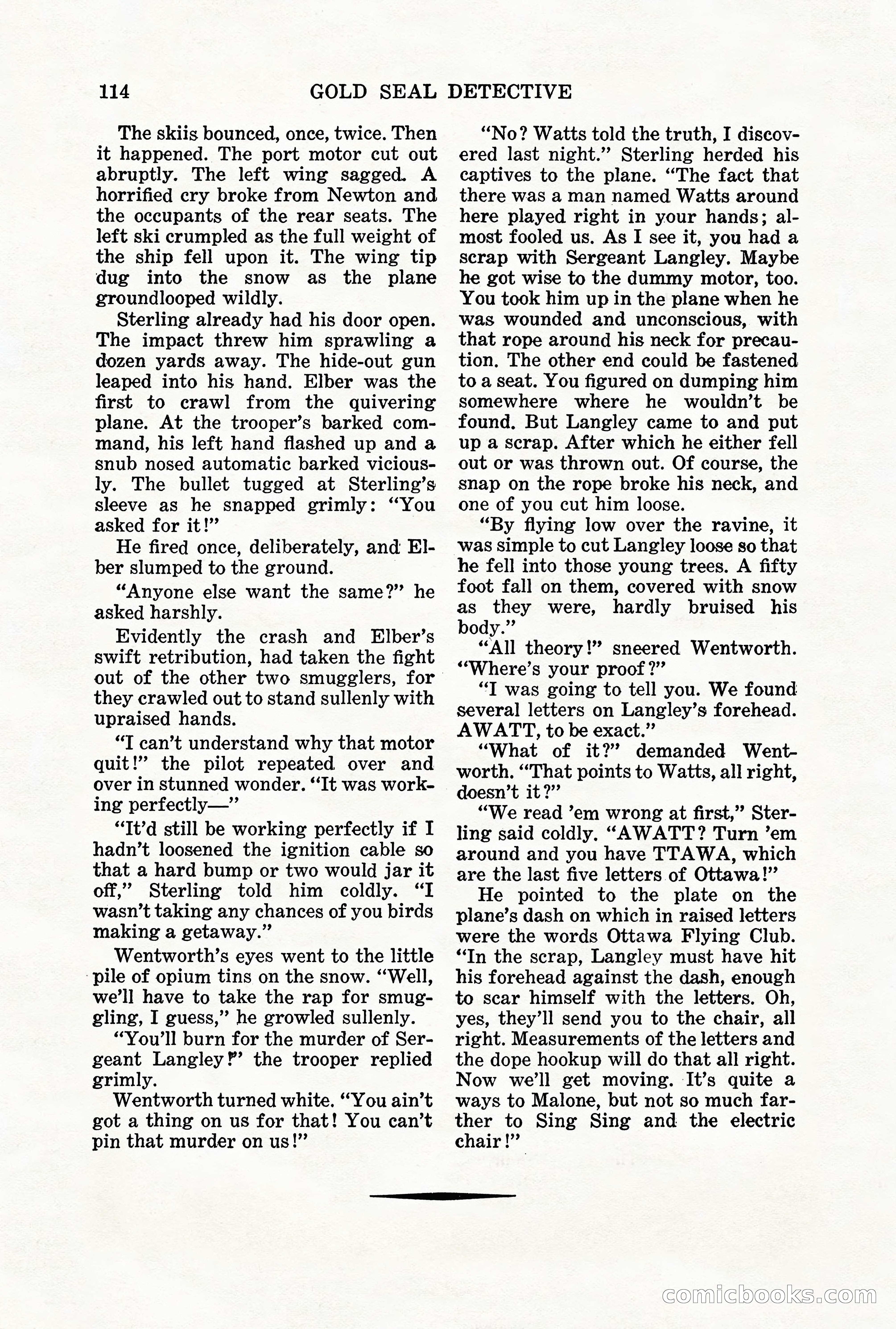Gold Seal Detective, January 1936 — page 116 of 132