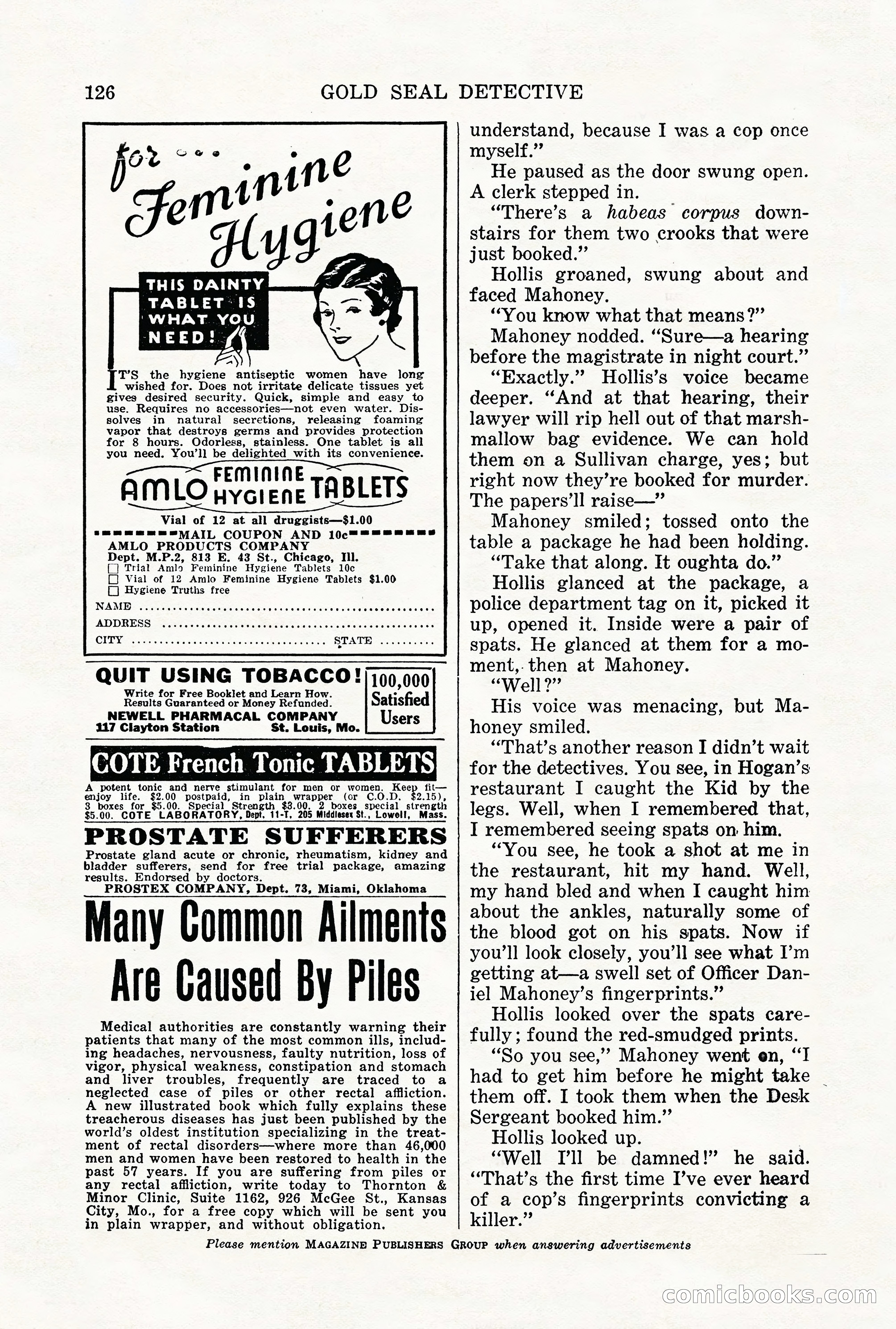 Gold Seal Detective, January 1936 — page 128 of 132