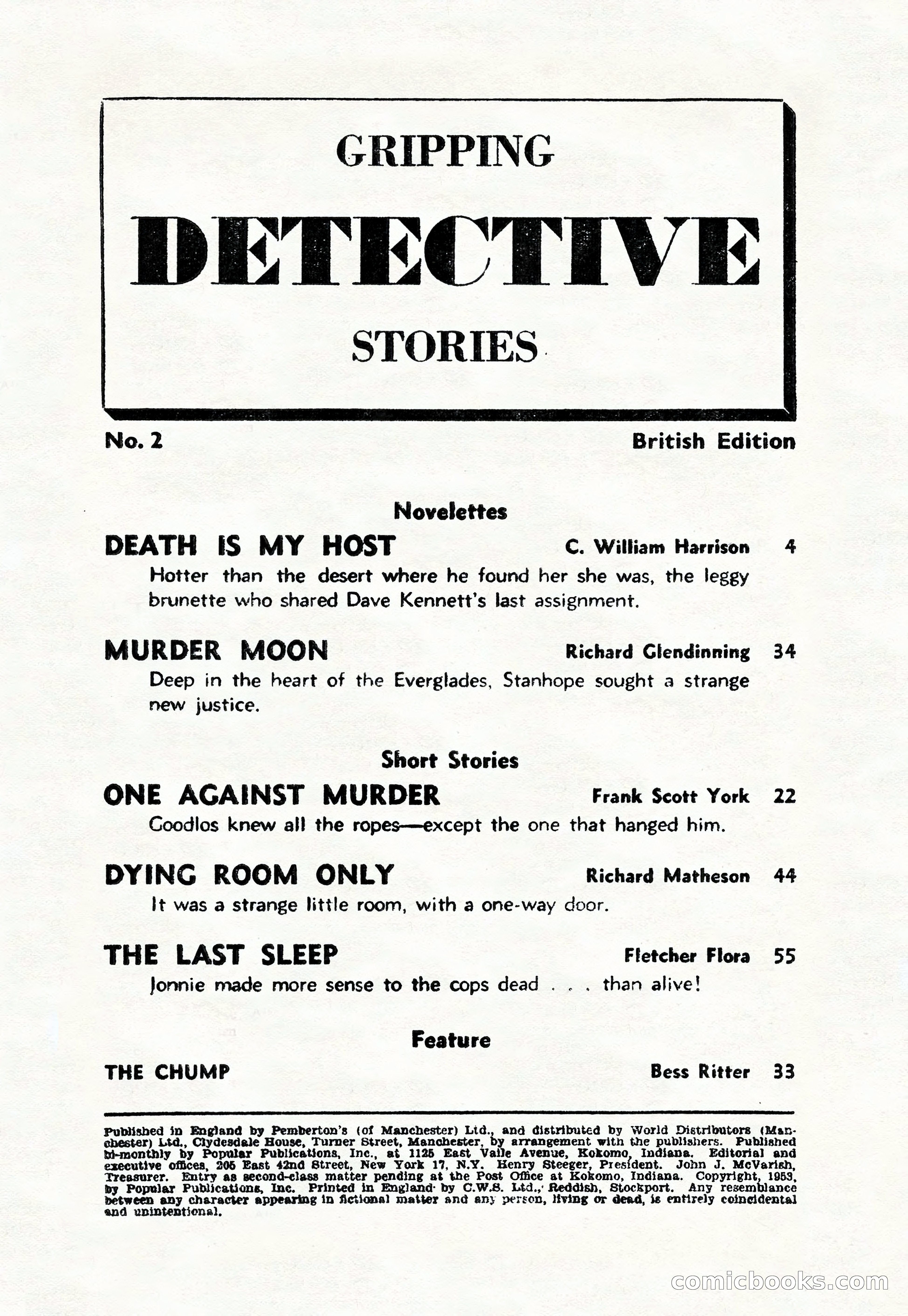 Gripping Detective Stories, Vol. 1, No. 2 — page 3 of 68