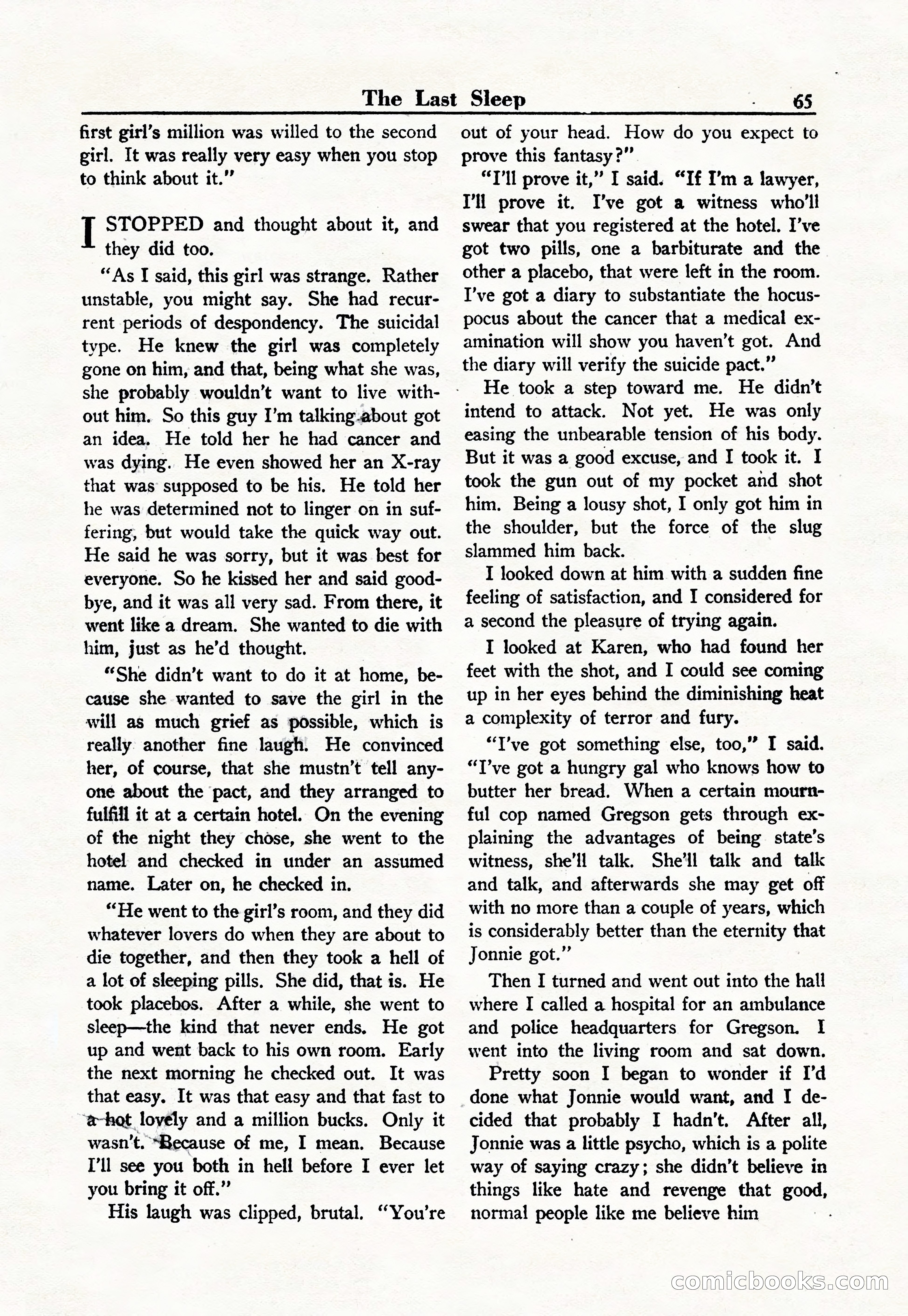 Gripping Detective Stories, Vol. 1, No. 2 — page 65 of 68