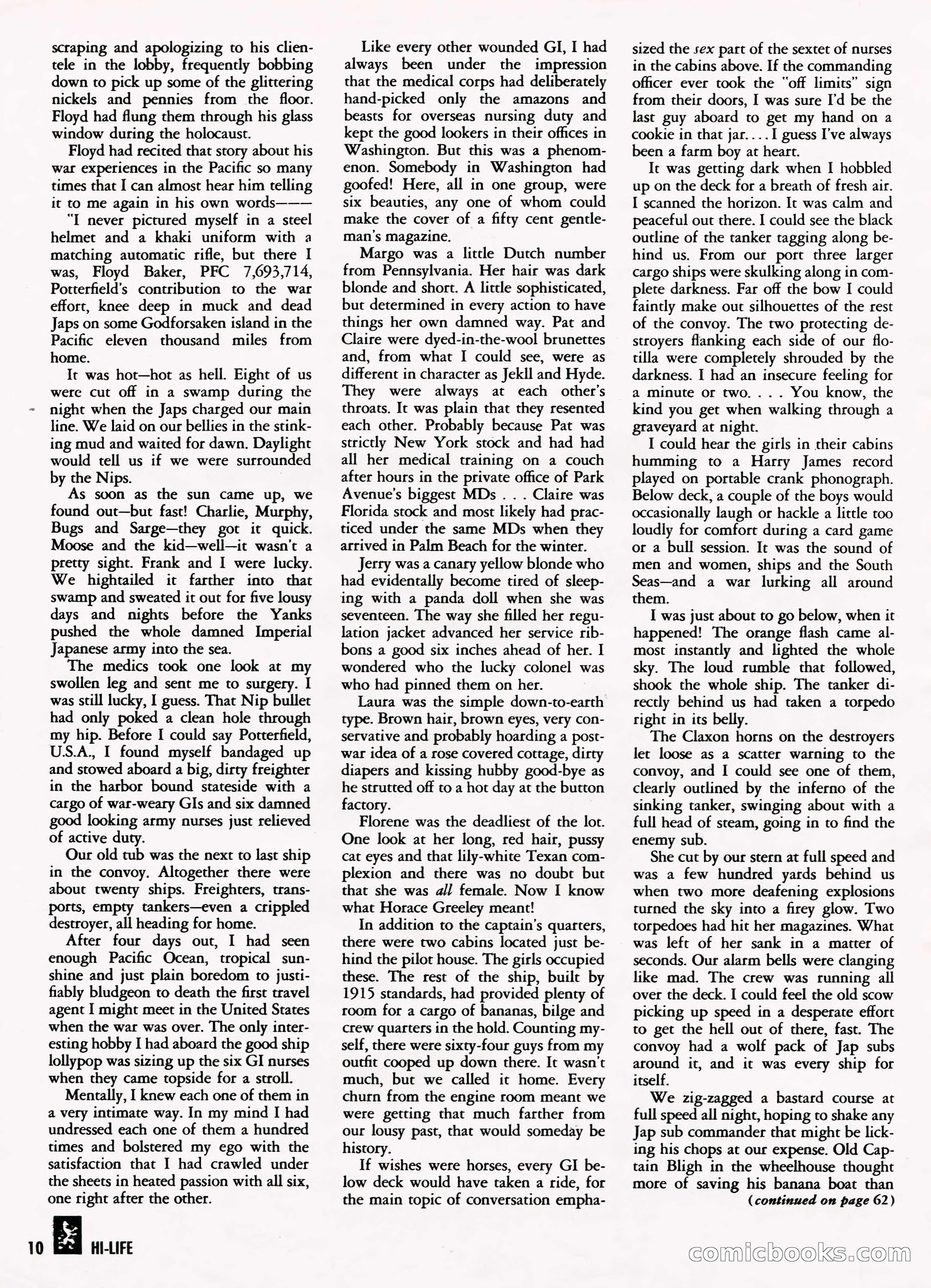 Hi-Life Magazine Cover, March 1958 — page 7 of 64