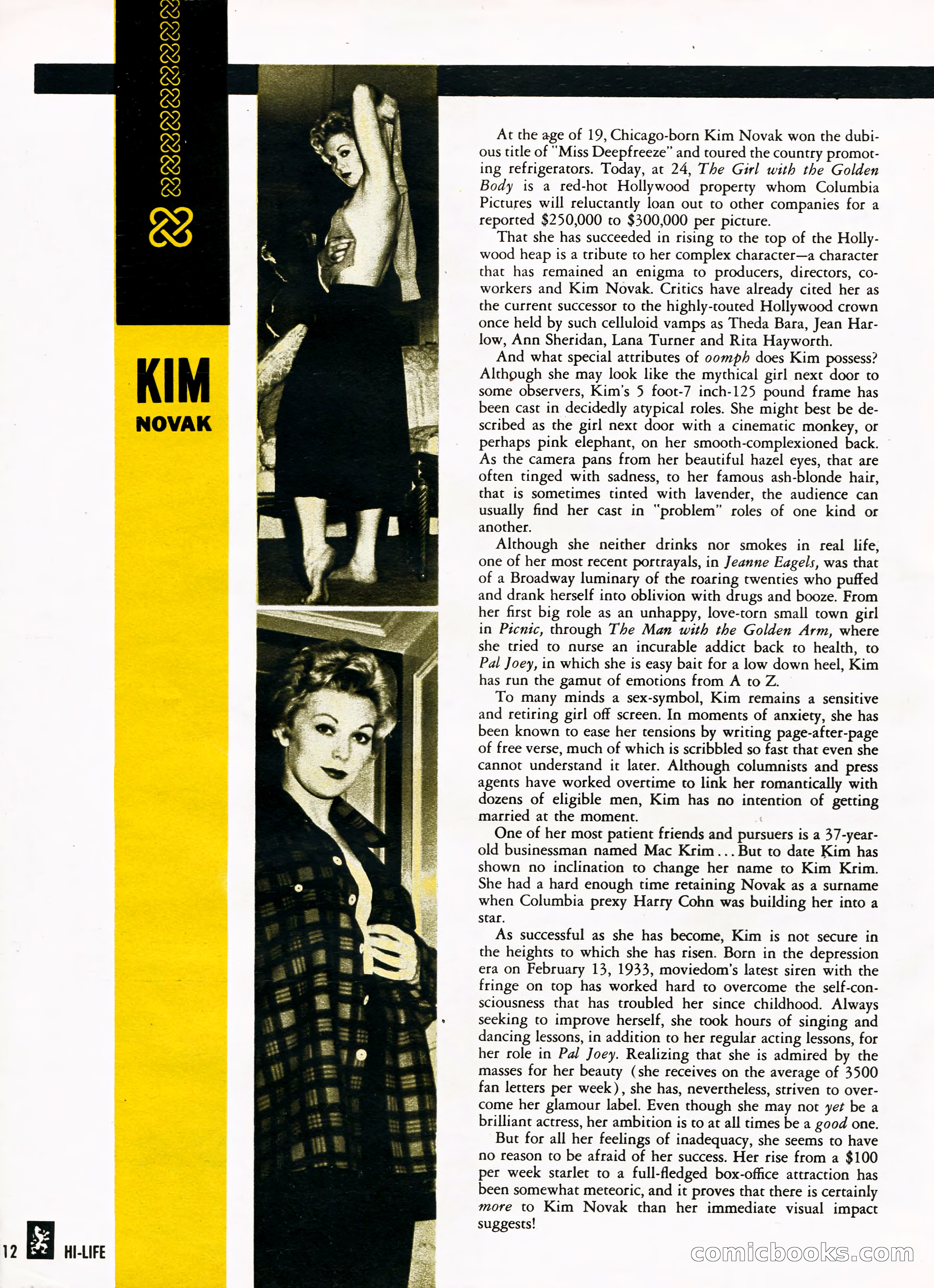 Hi-Life Magazine Cover, March 1958 — page 9 of 64