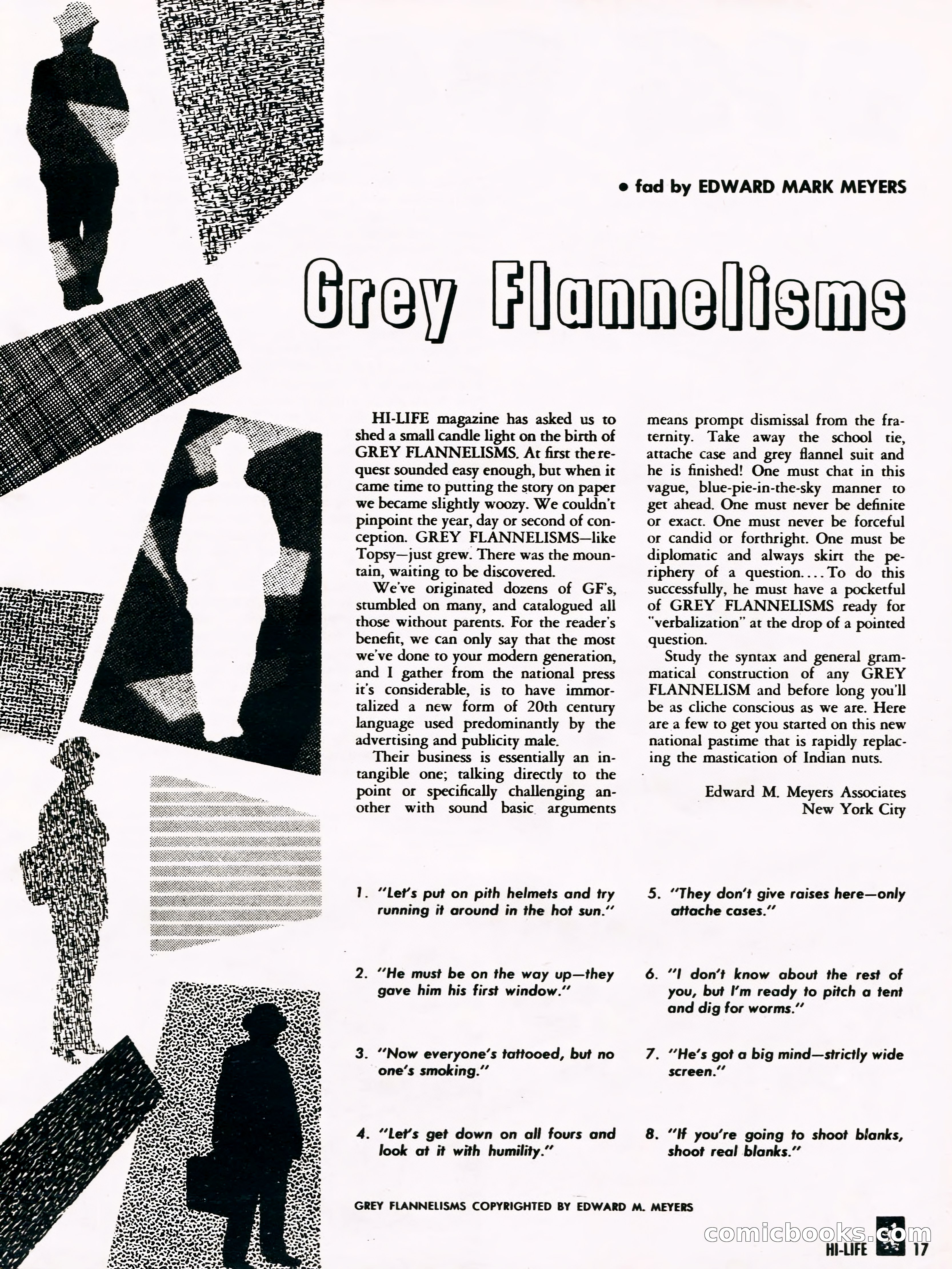 Hi-Life Magazine Cover, March 1958 — page 13 of 64