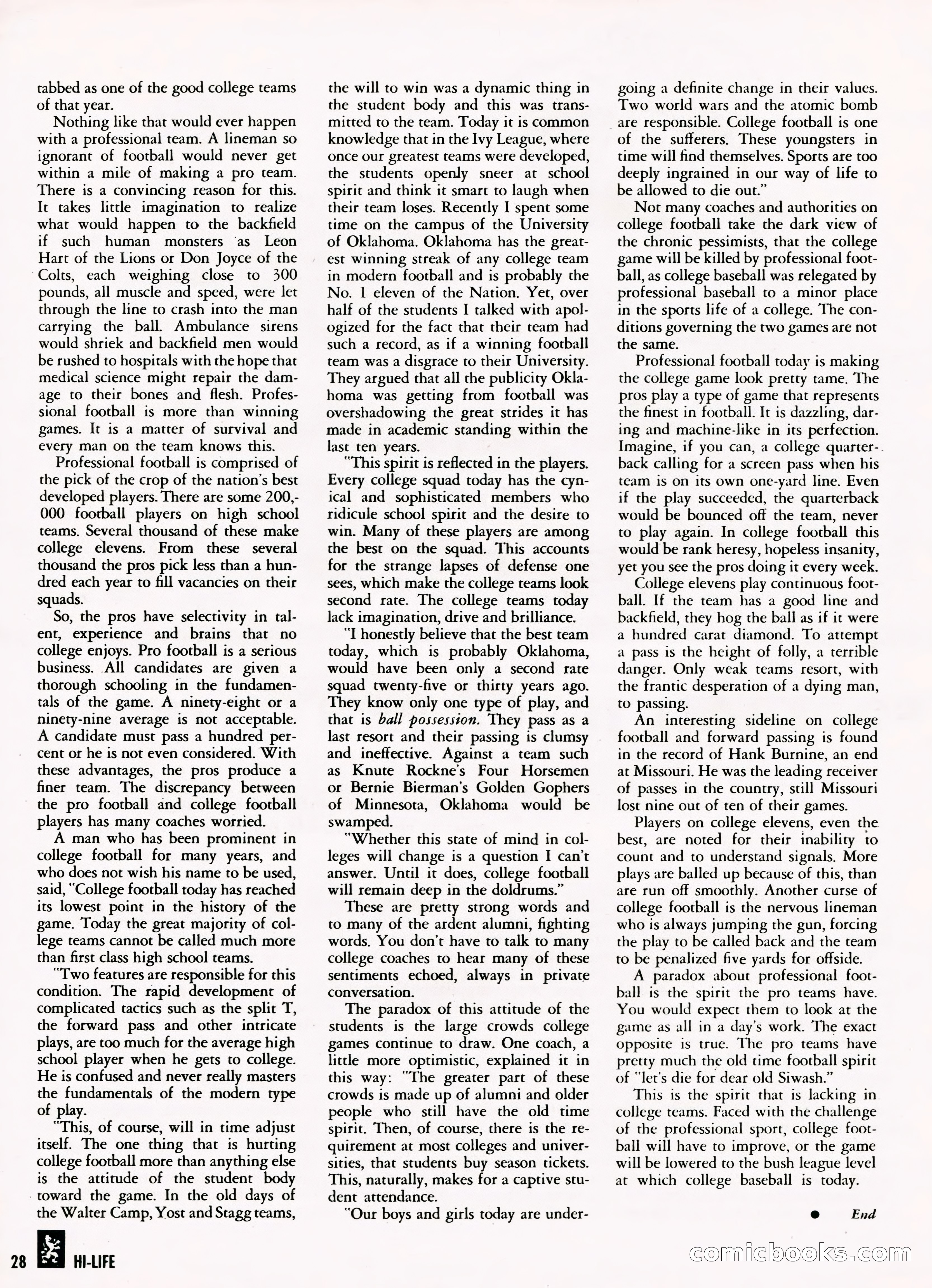 Hi-Life Magazine Cover, March 1958 — page 20 of 64