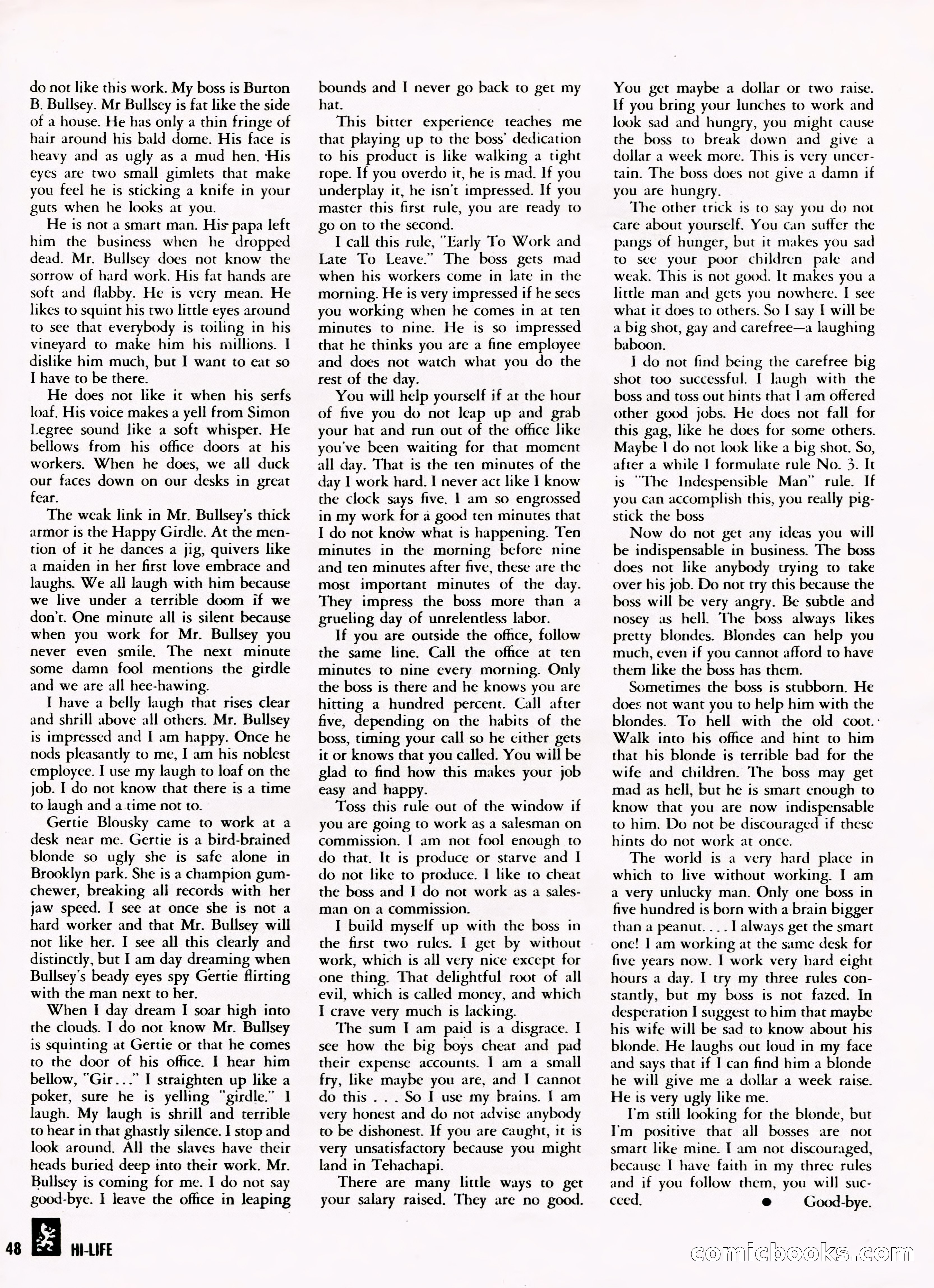 Hi-Life Magazine Cover, March 1958 — page 37 of 64