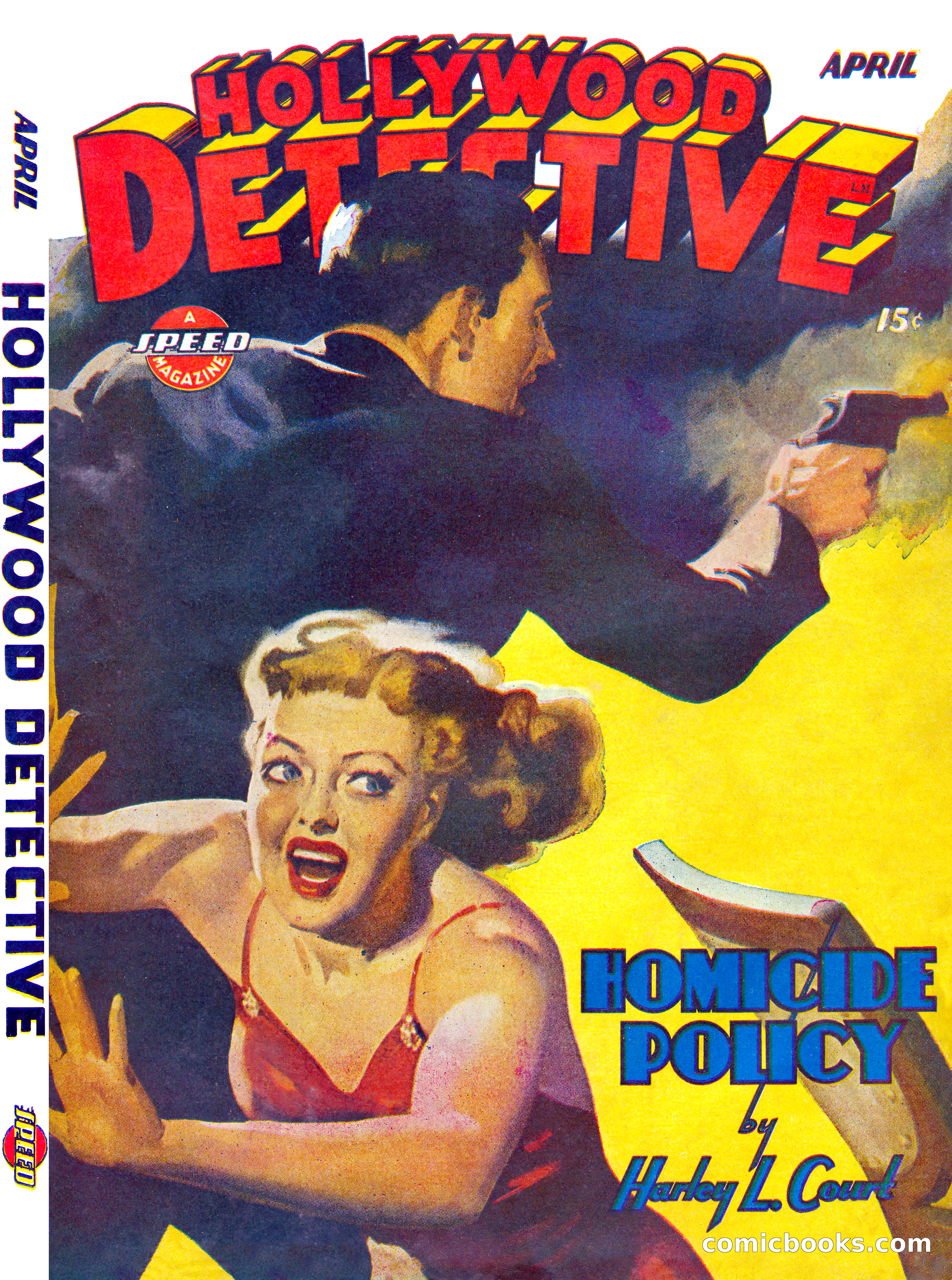 Hollywood Detective, April 1944 — page 1 of 116