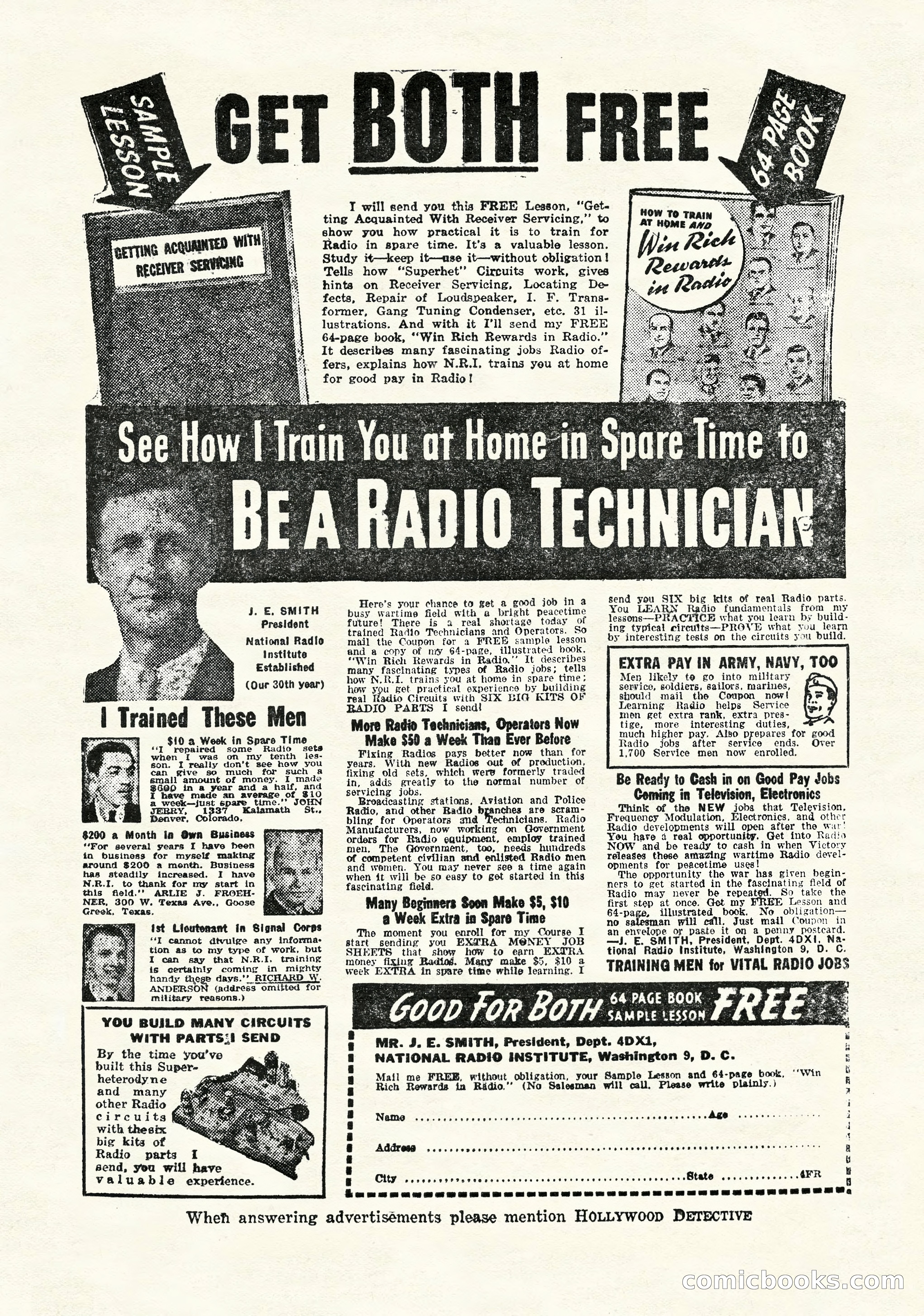 Hollywood Detective, April 1944 — page 3 of 116