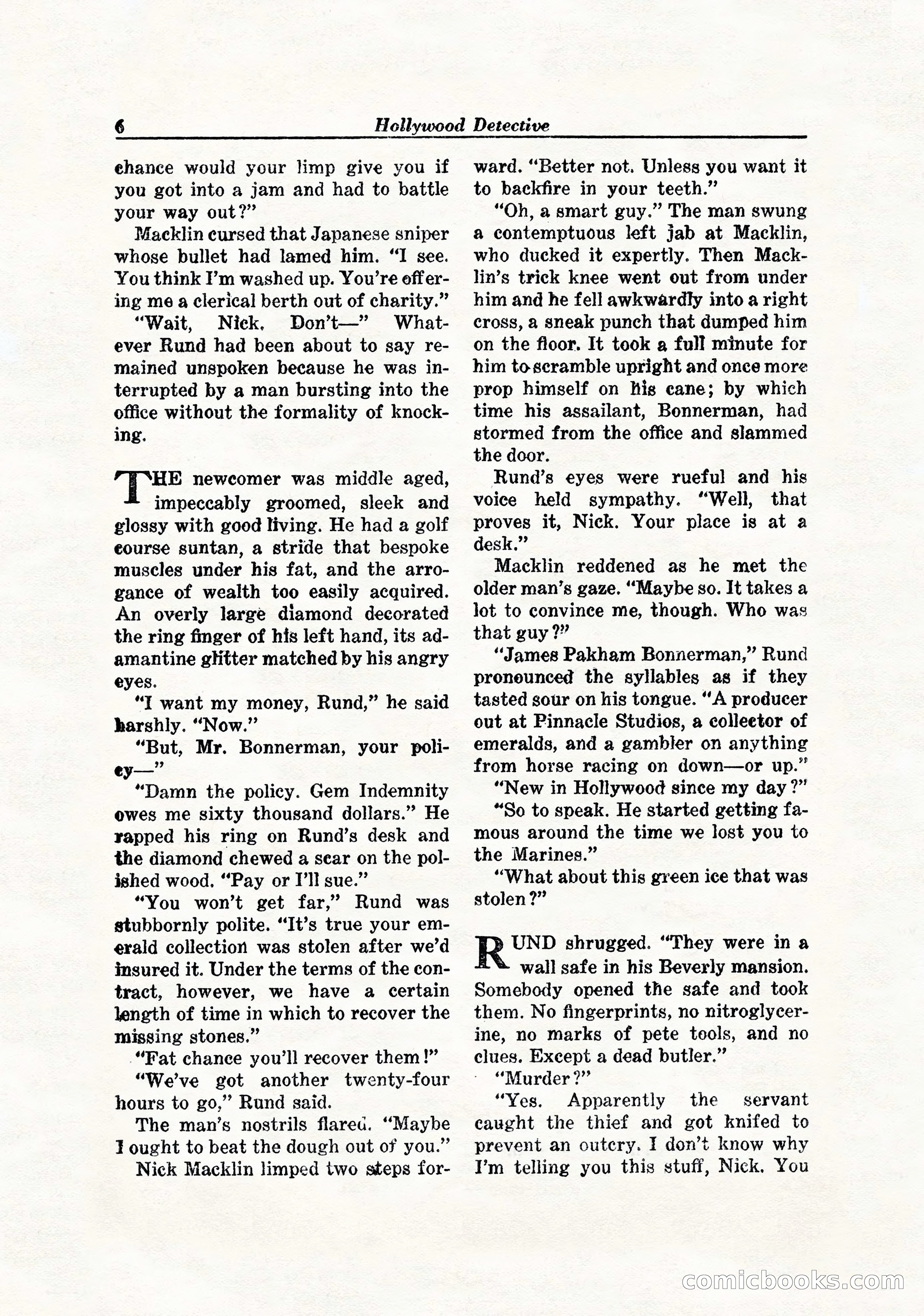 Hollywood Detective, April 1944 — page 8 of 116