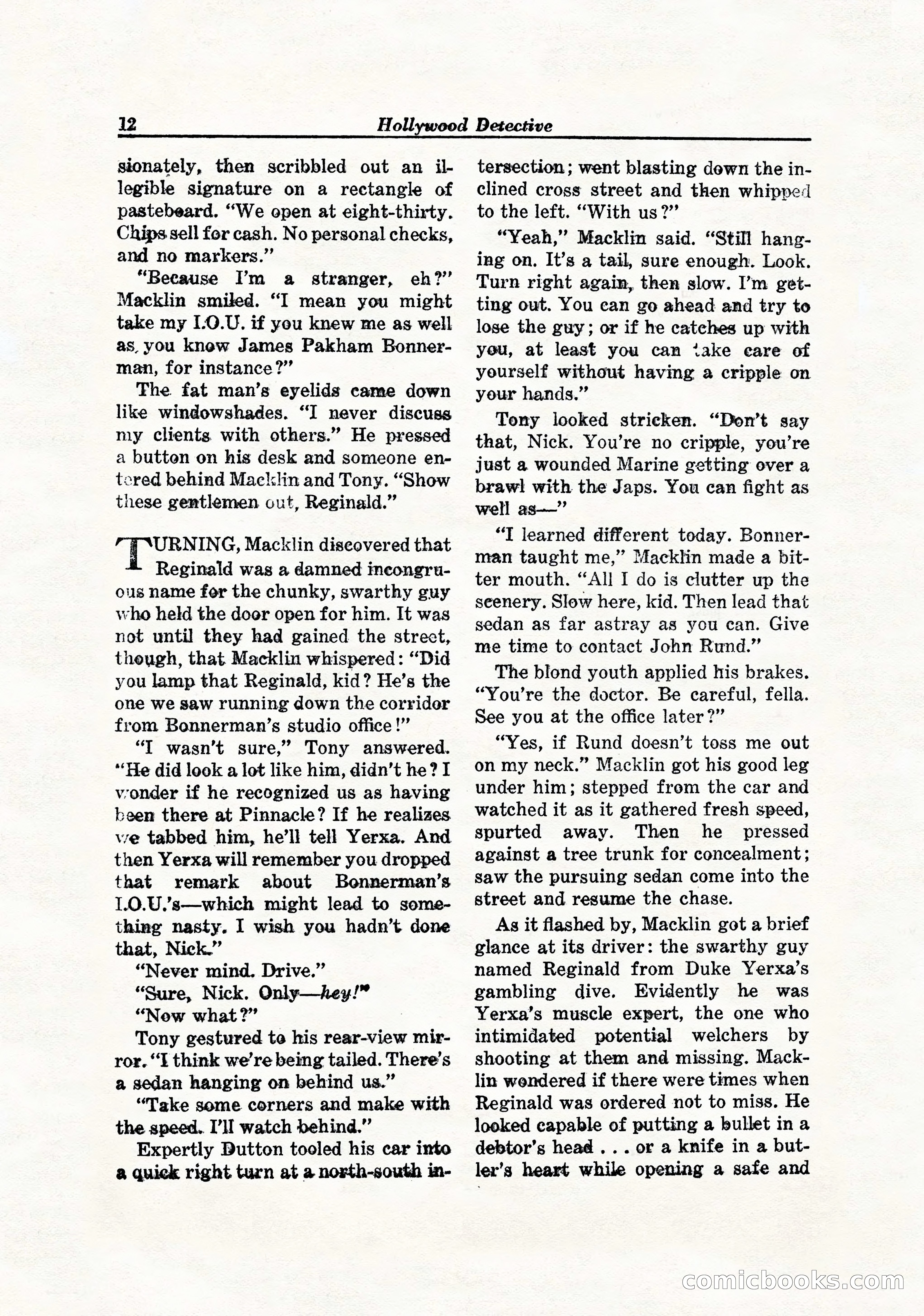 Hollywood Detective, April 1944 — page 14 of 116