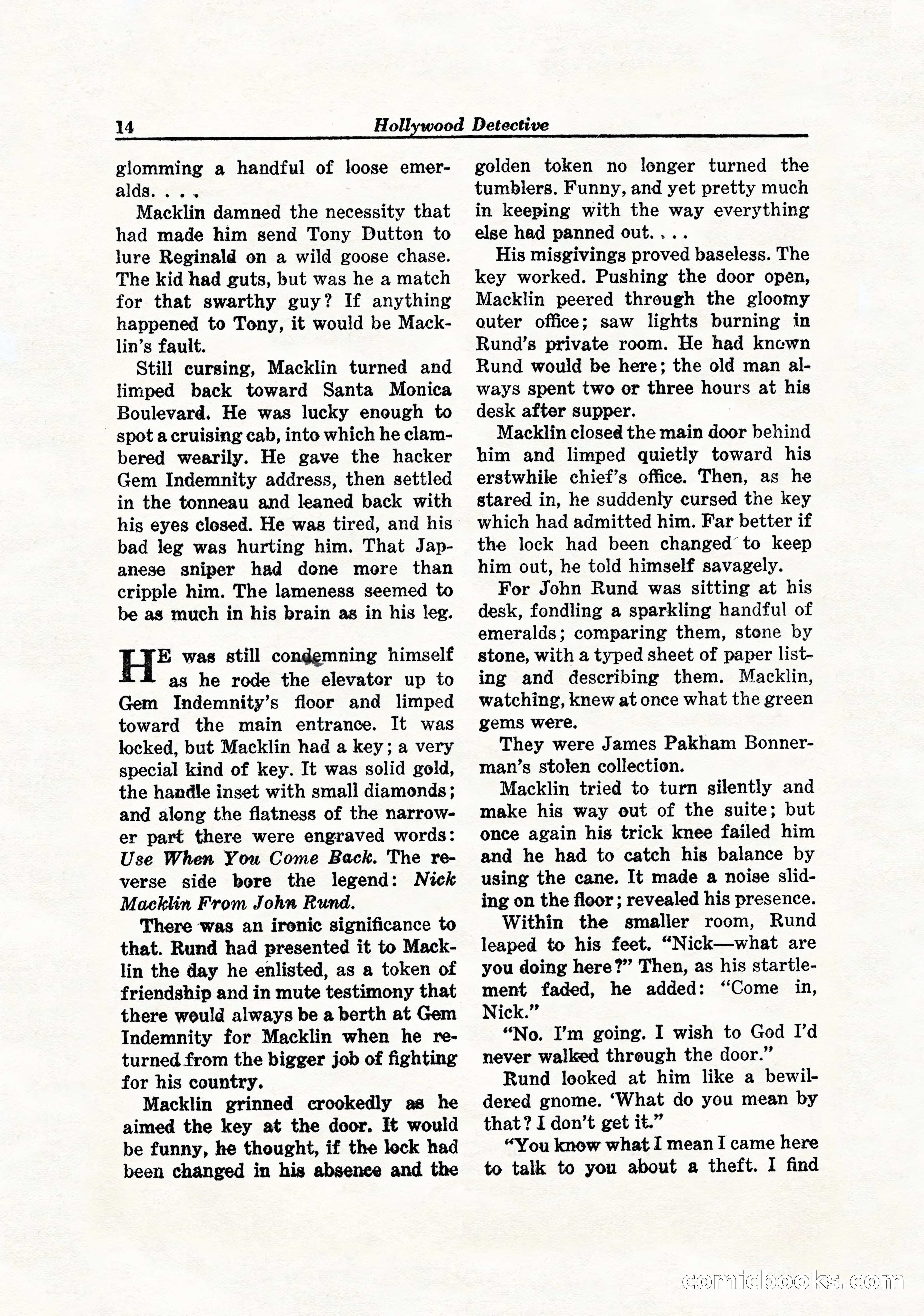 Hollywood Detective, April 1944 — page 16 of 116