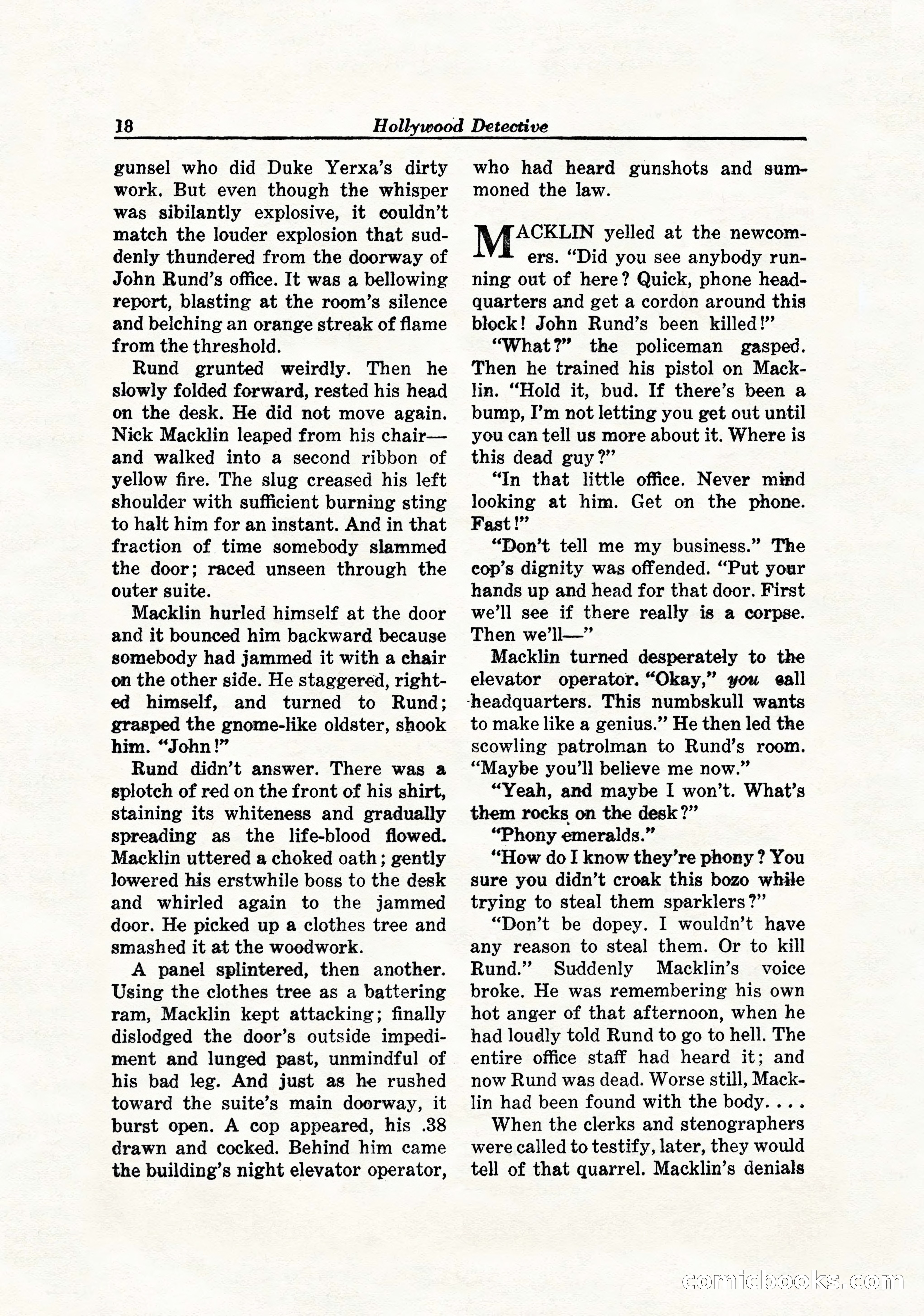 Hollywood Detective, April 1944 — page 20 of 116