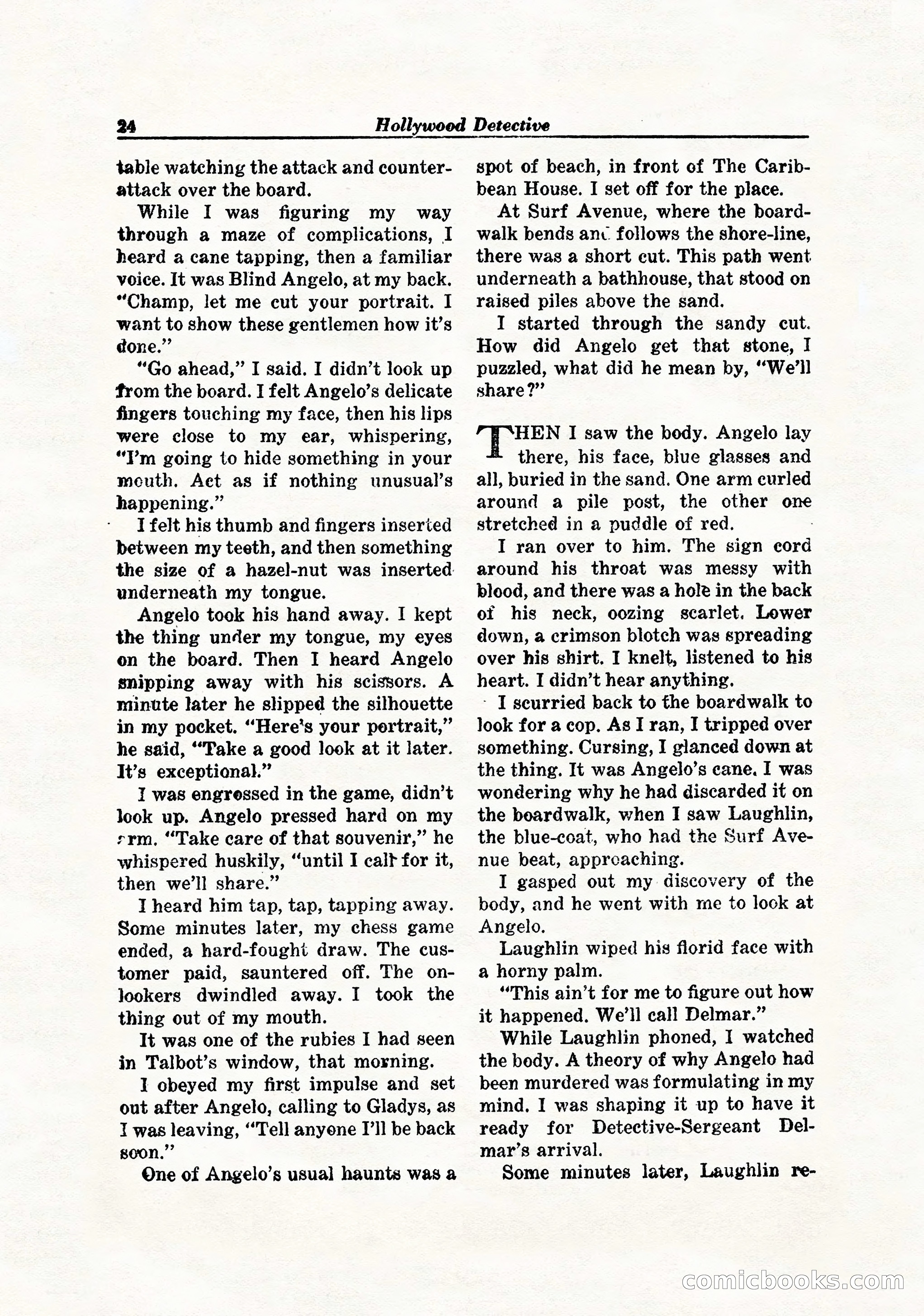 Hollywood Detective, April 1944 — page 26 of 116