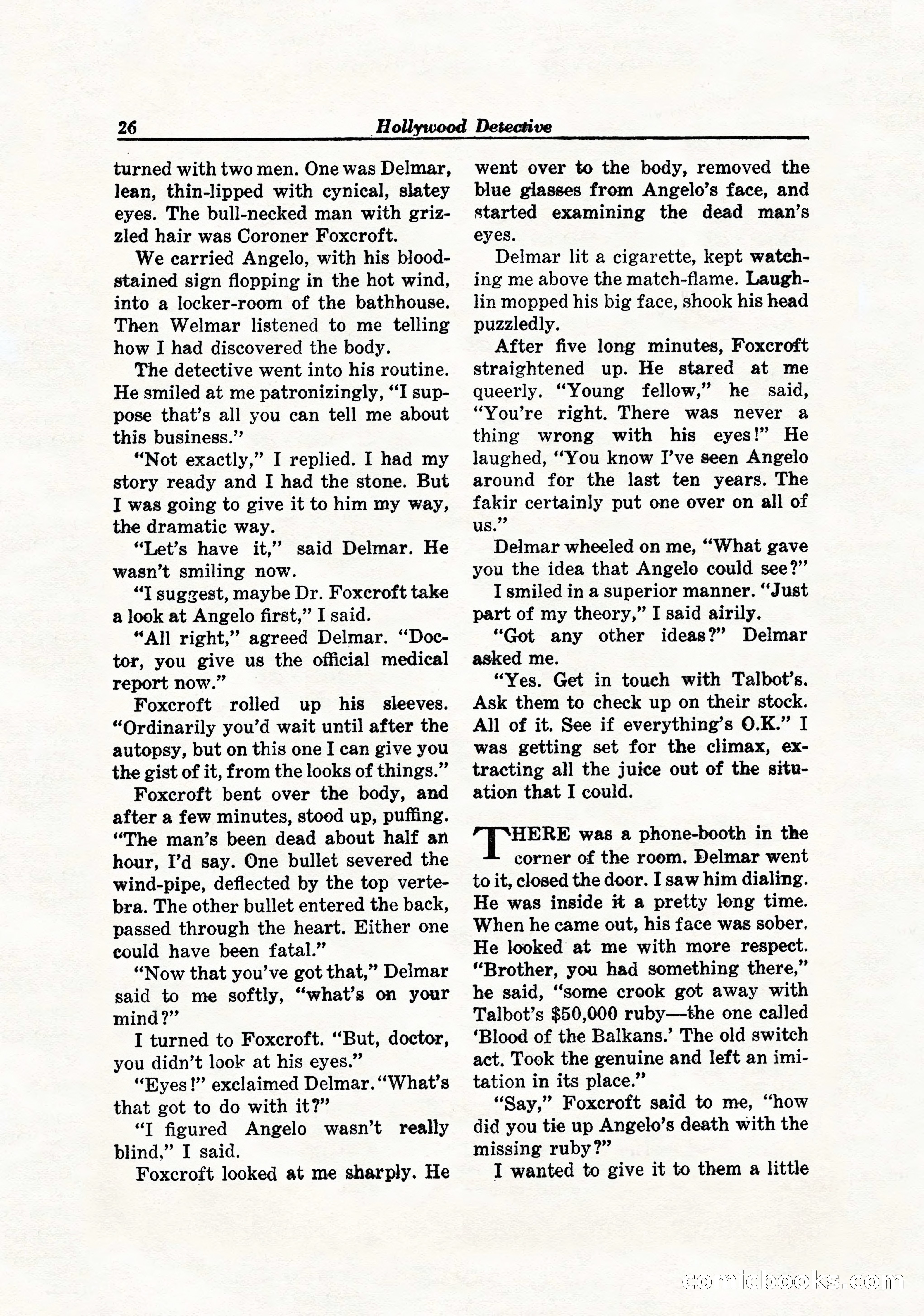 Hollywood Detective, April 1944 — page 28 of 116