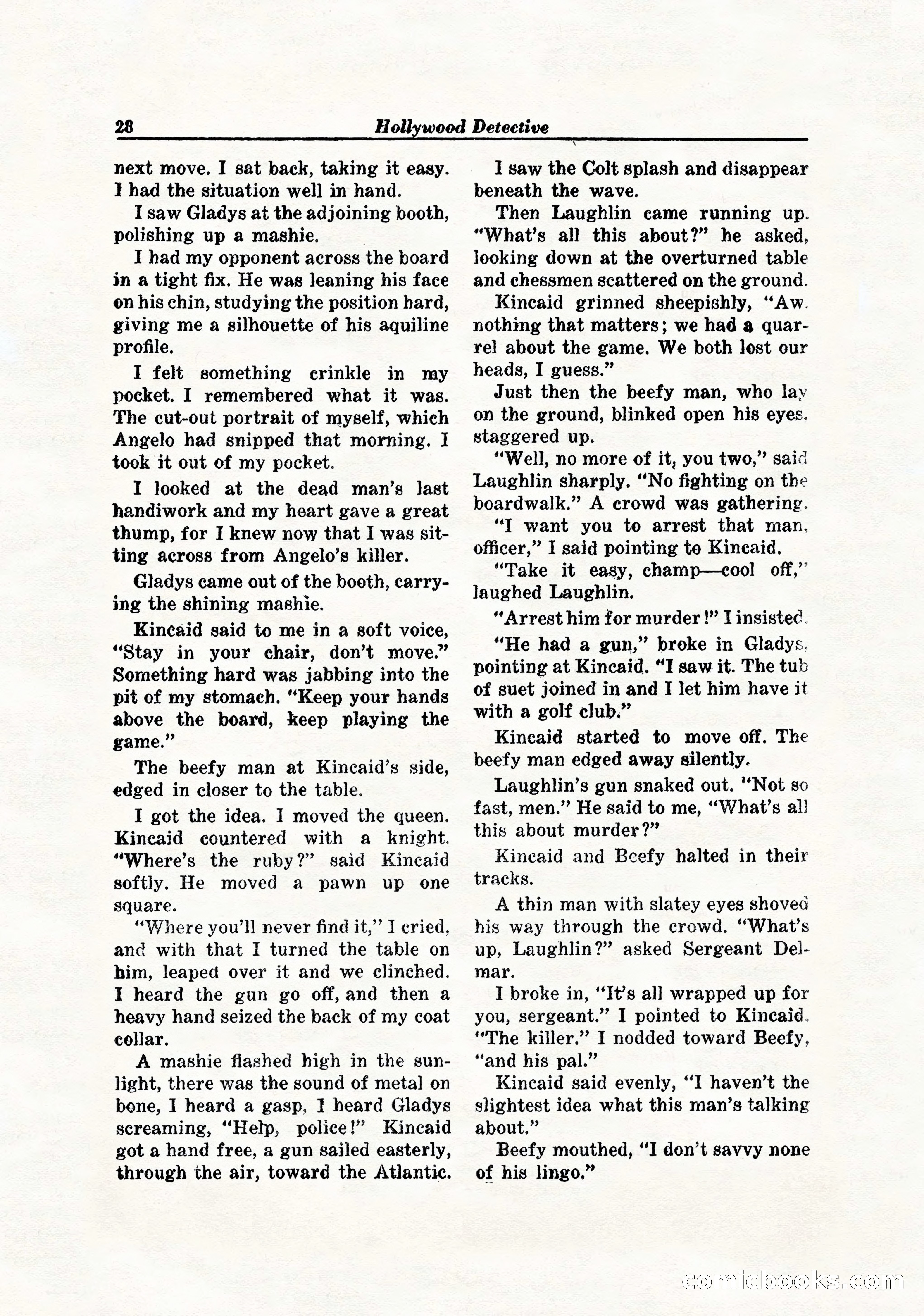 Hollywood Detective, April 1944 — page 30 of 116