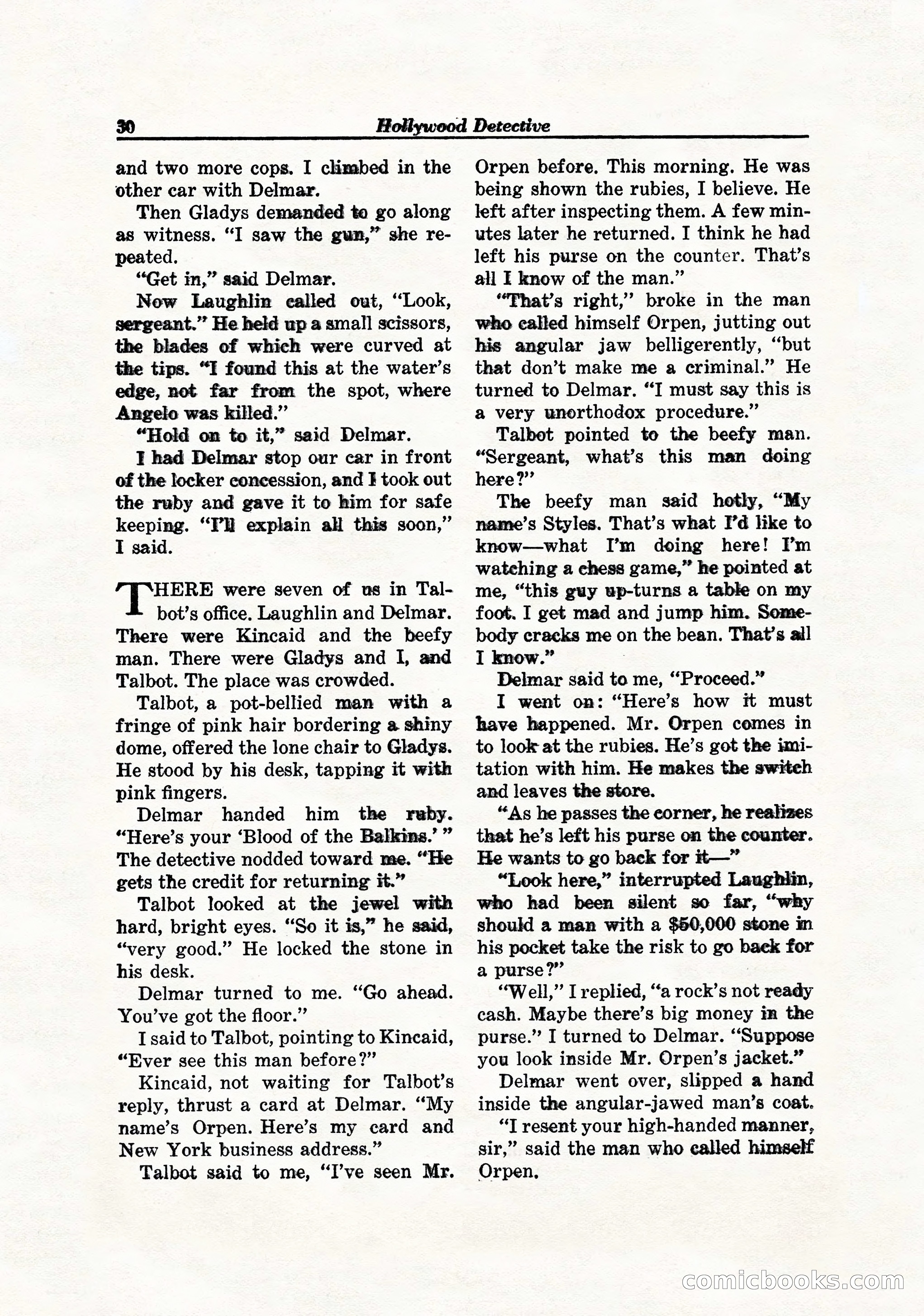 Hollywood Detective, April 1944 — page 32 of 116
