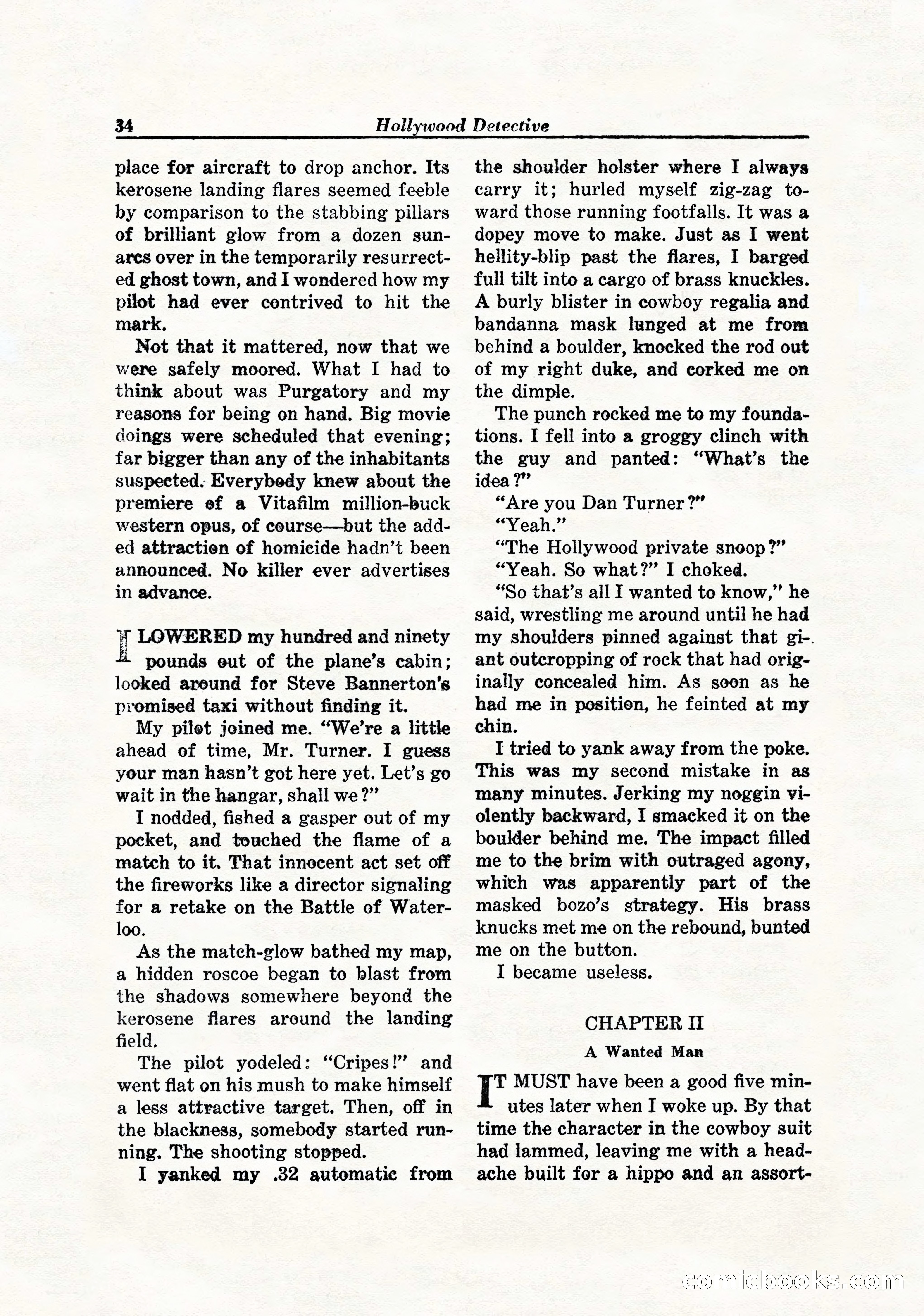 Hollywood Detective, April 1944 — page 36 of 116