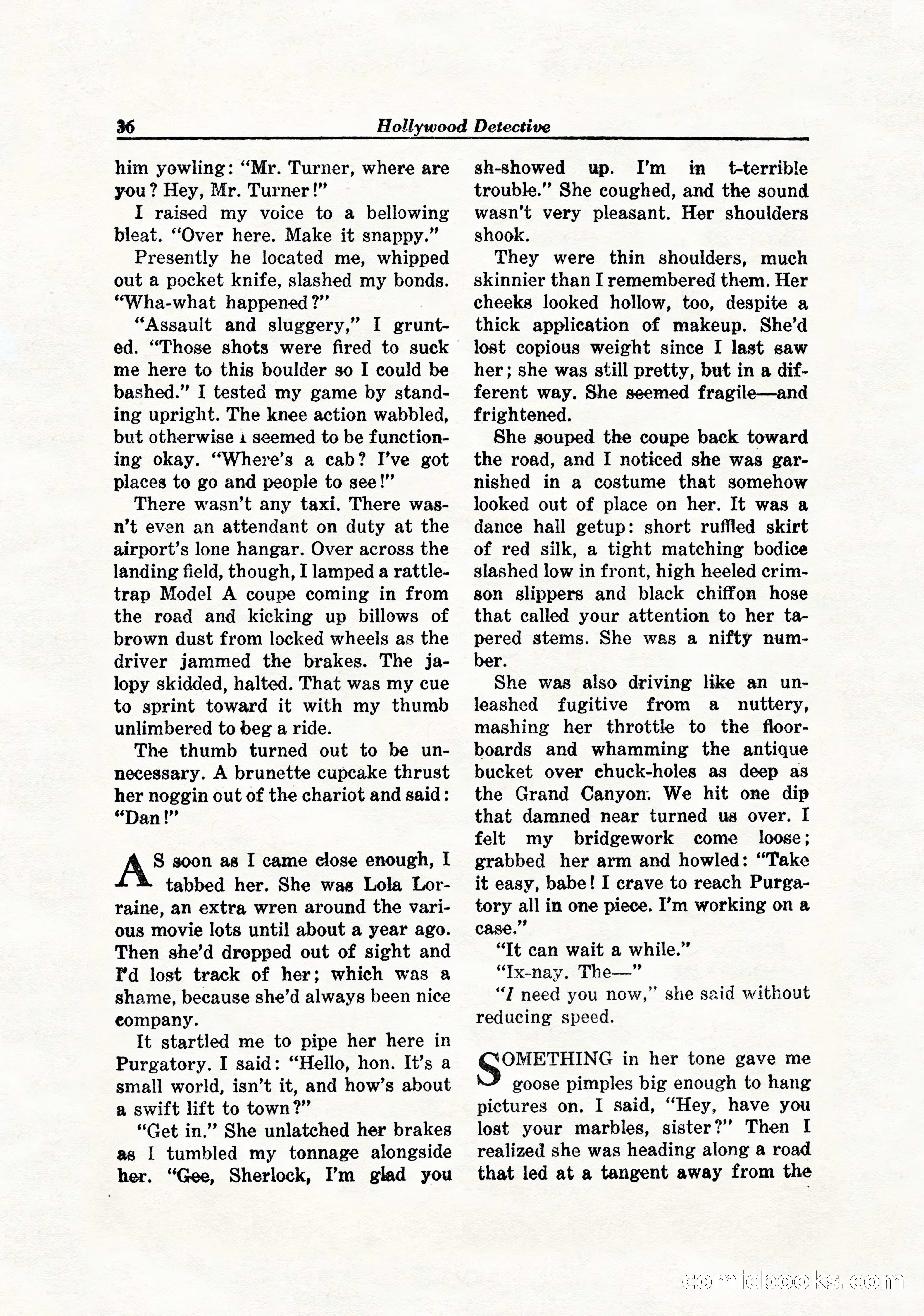 Hollywood Detective, April 1944 — page 38 of 116