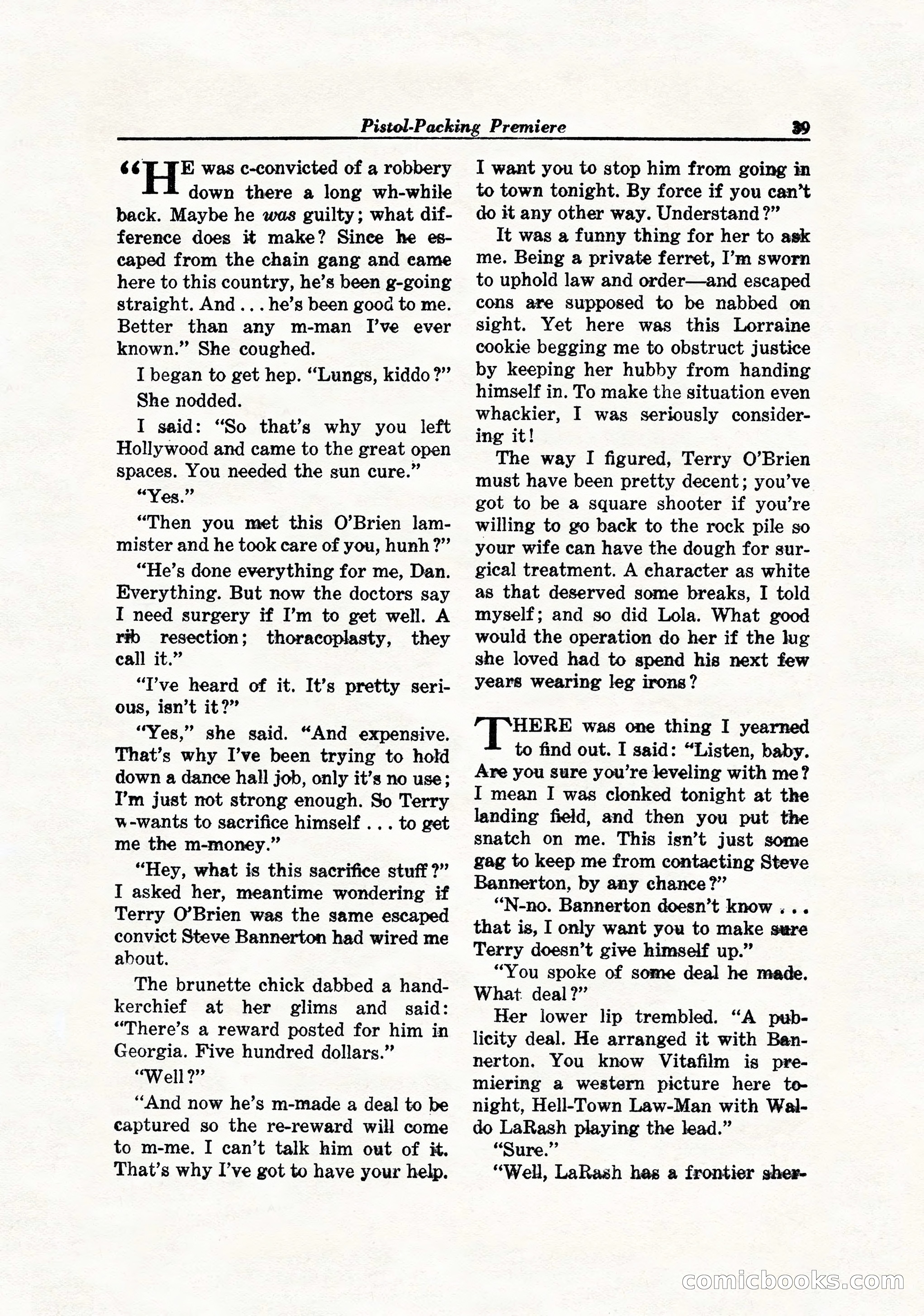 Hollywood Detective, April 1944 — page 41 of 116
