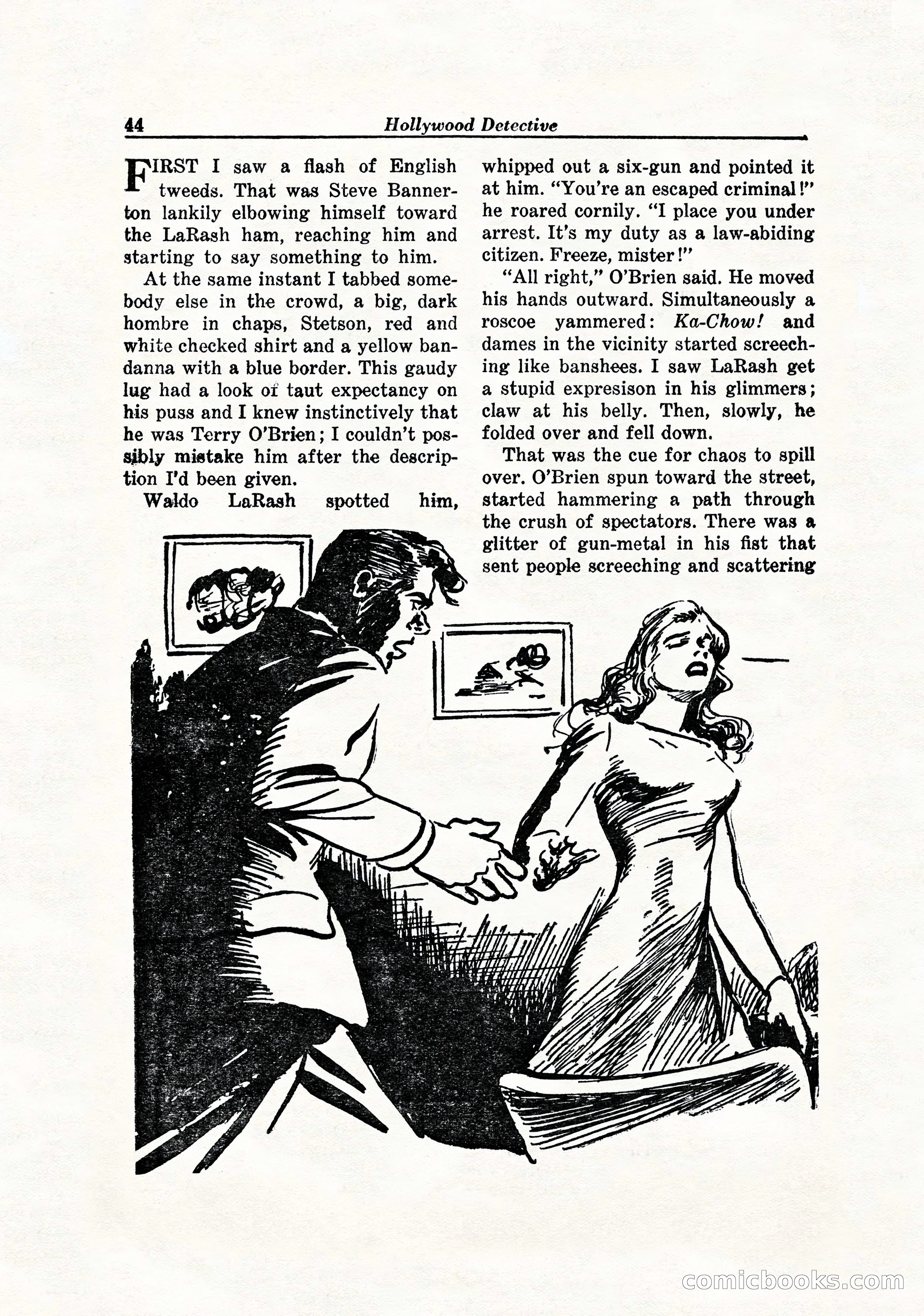 Hollywood Detective, April 1944 — page 46 of 116