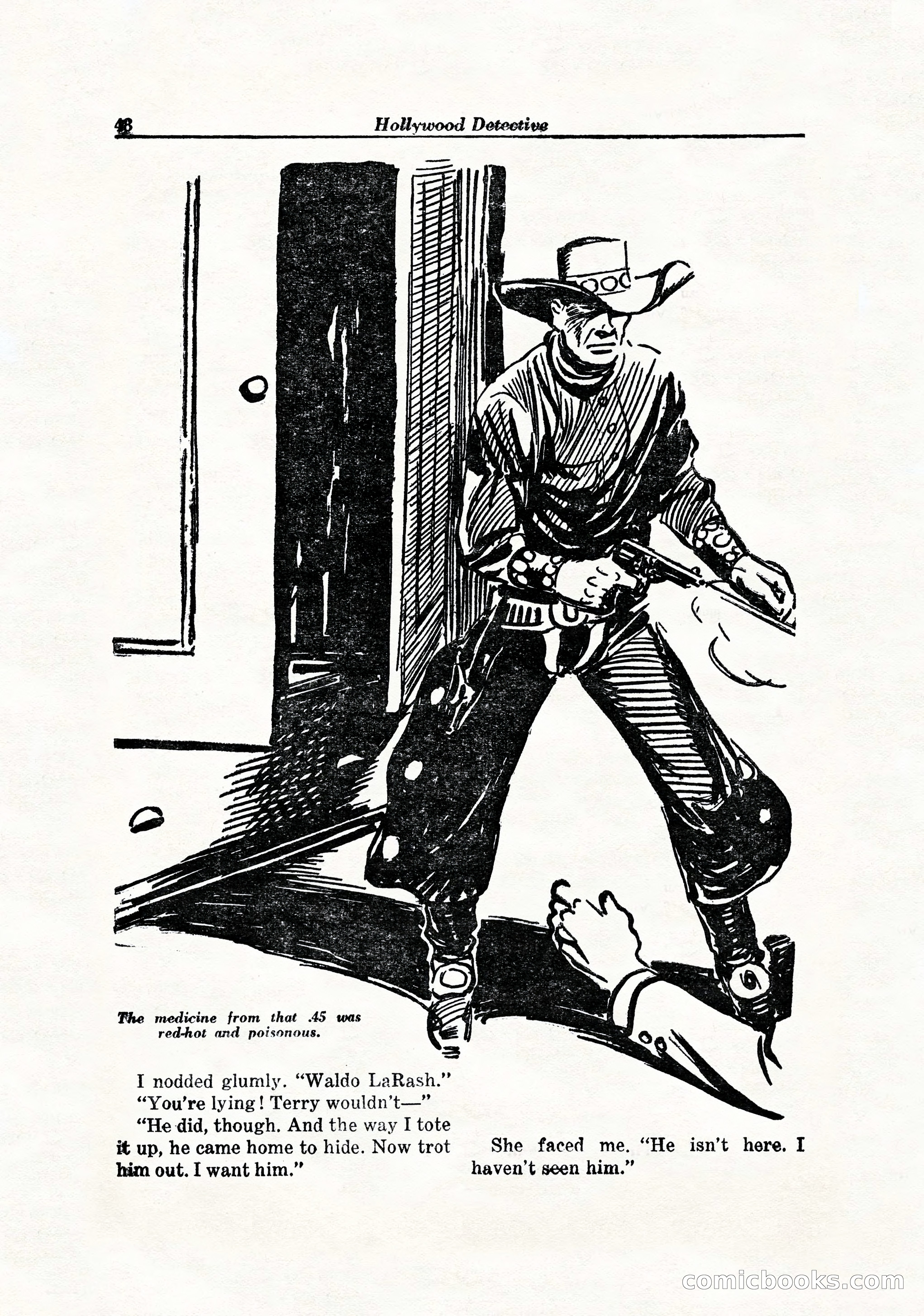 Hollywood Detective, April 1944 — page 50 of 116