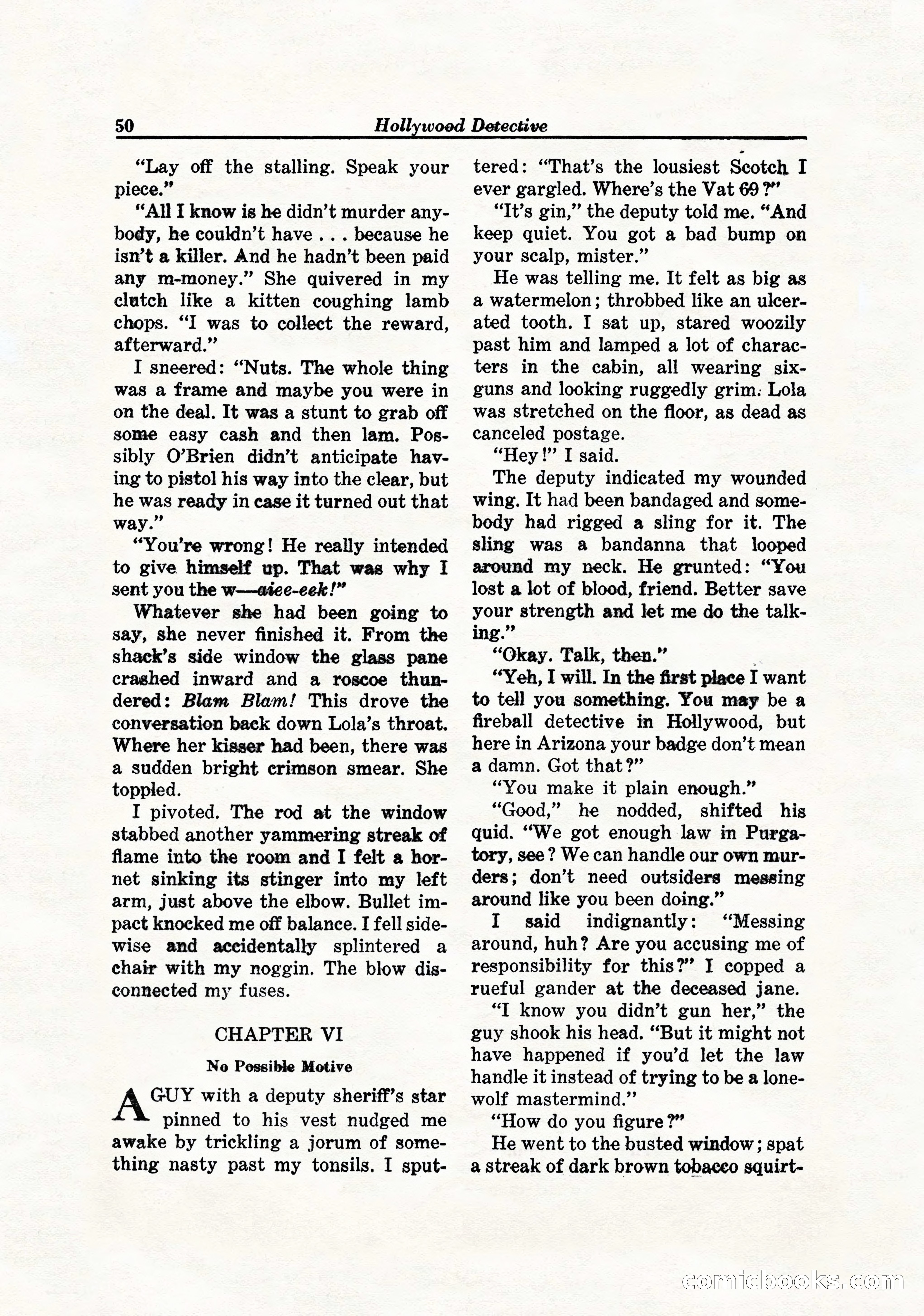 Hollywood Detective, April 1944 — page 52 of 116
