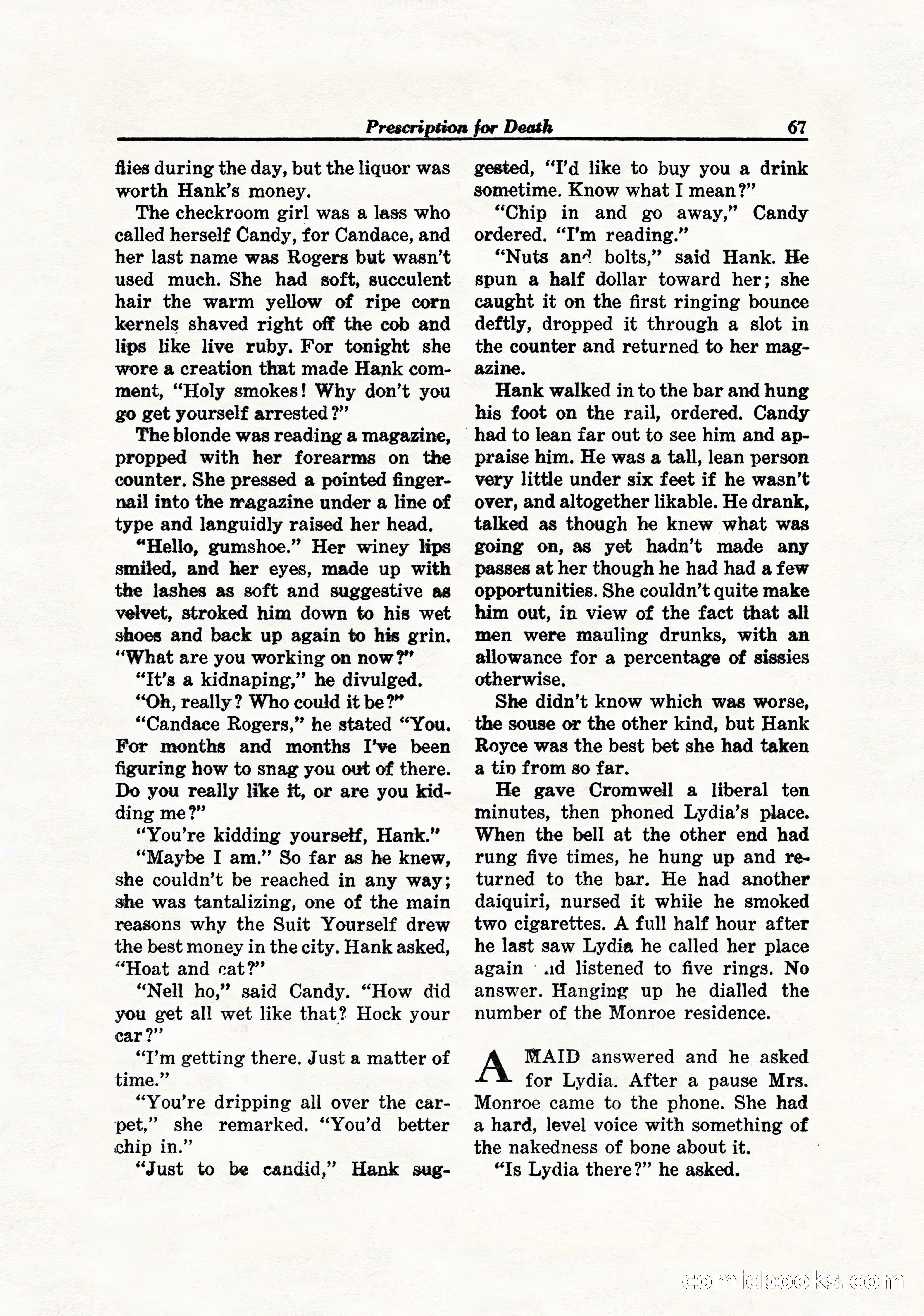 Hollywood Detective, April 1944 — page 69 of 116