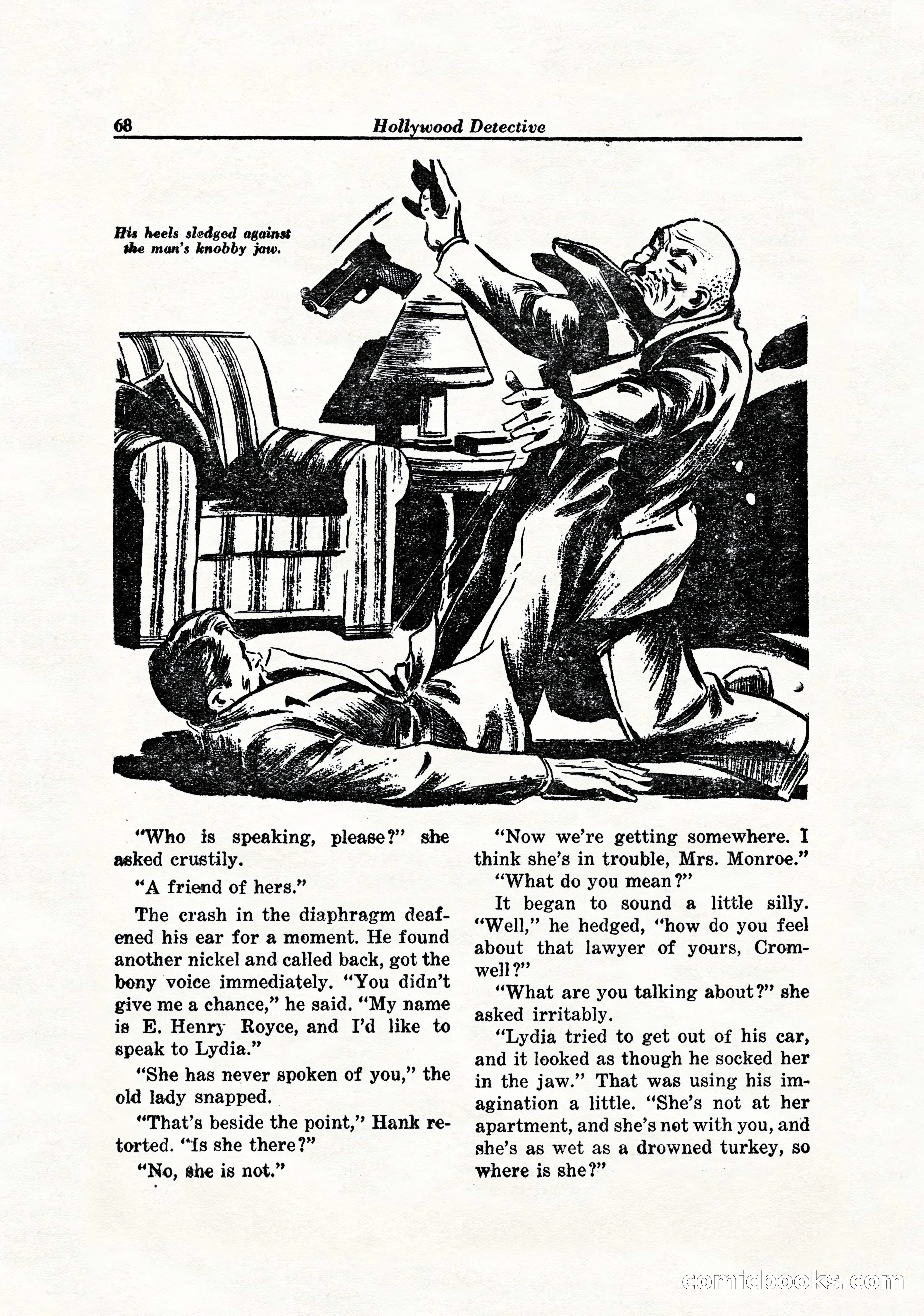 Hollywood Detective, April 1944 — page 70 of 116