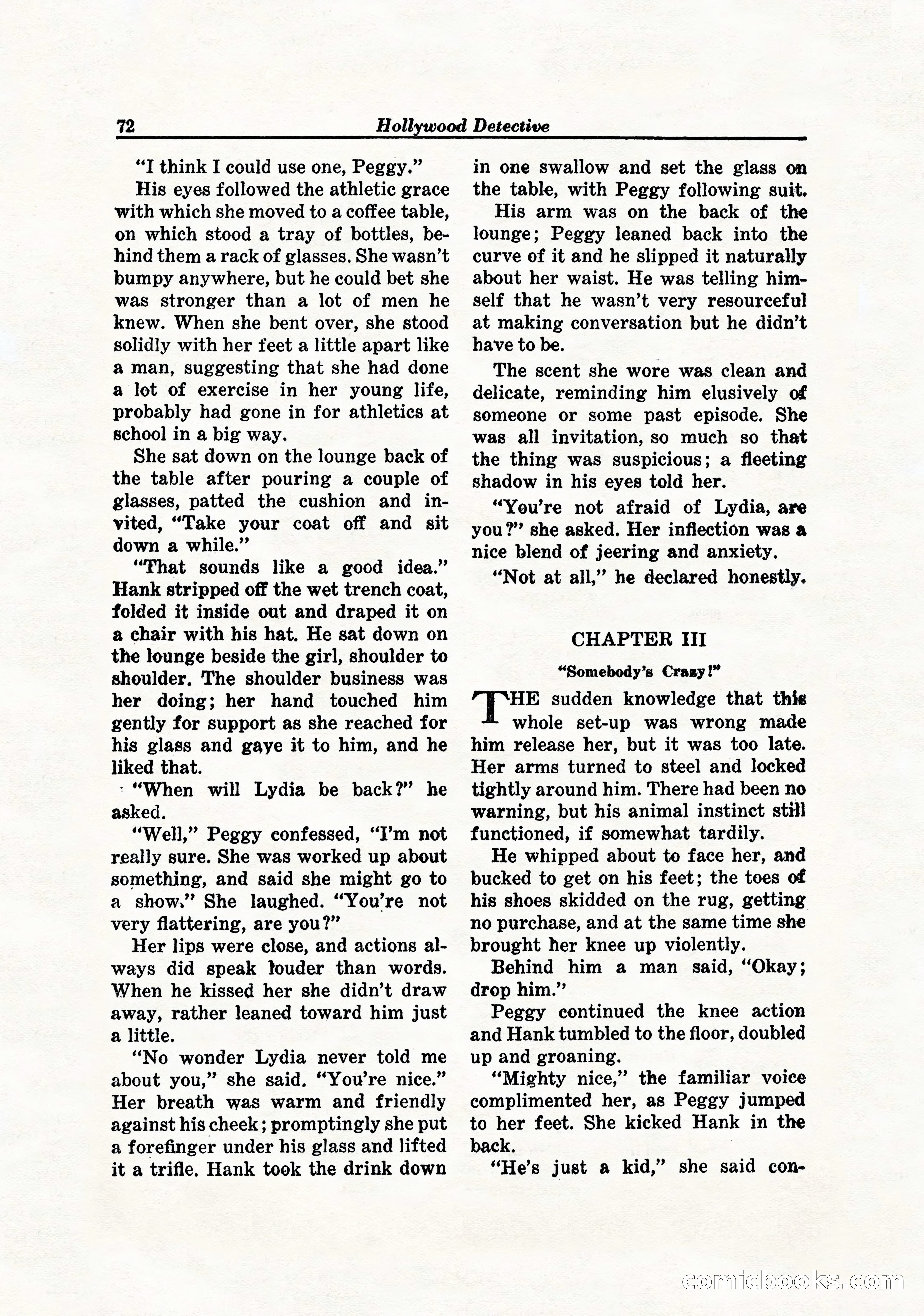 Hollywood Detective, April 1944 — page 74 of 116