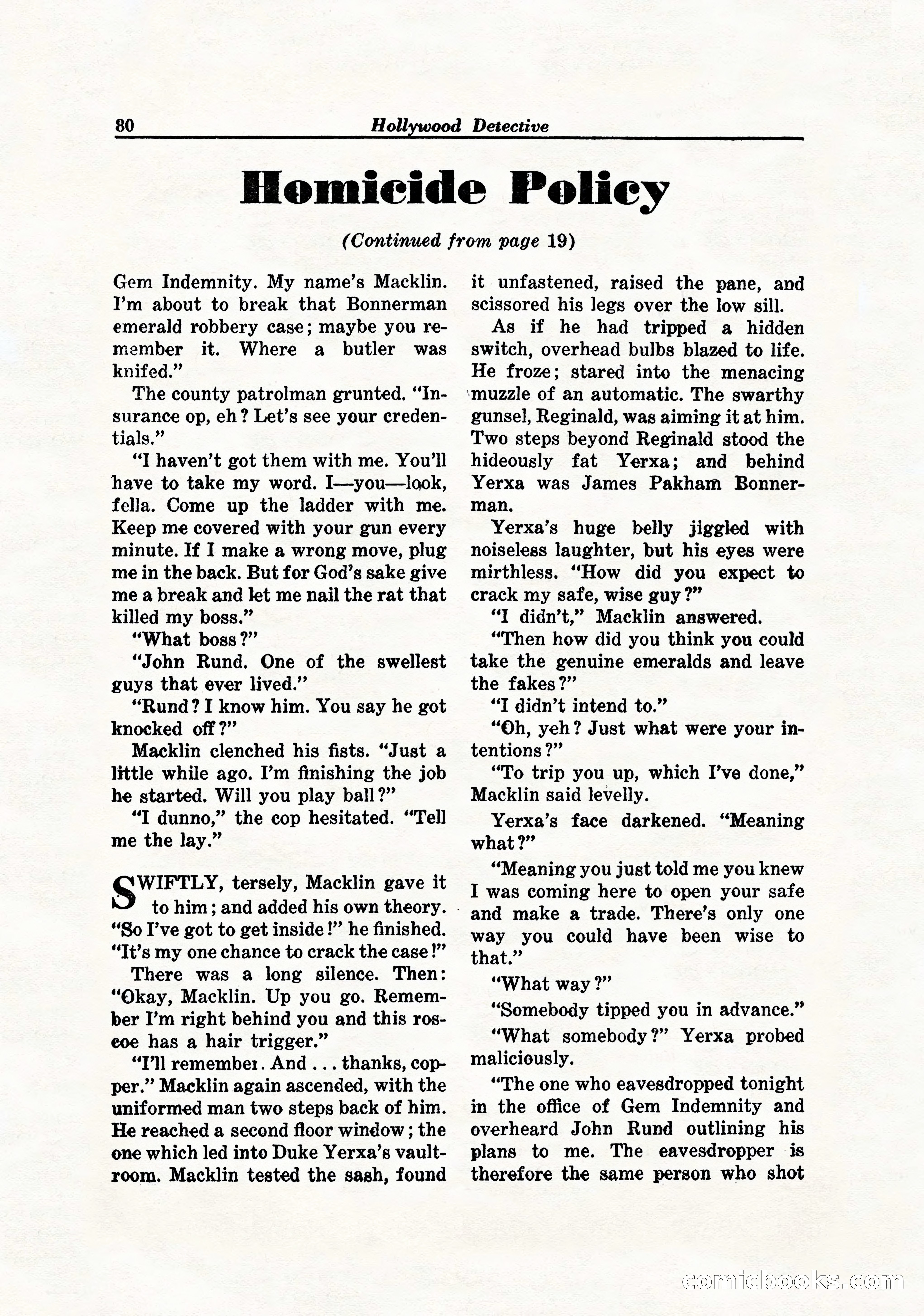 Hollywood Detective, April 1944 — page 82 of 116