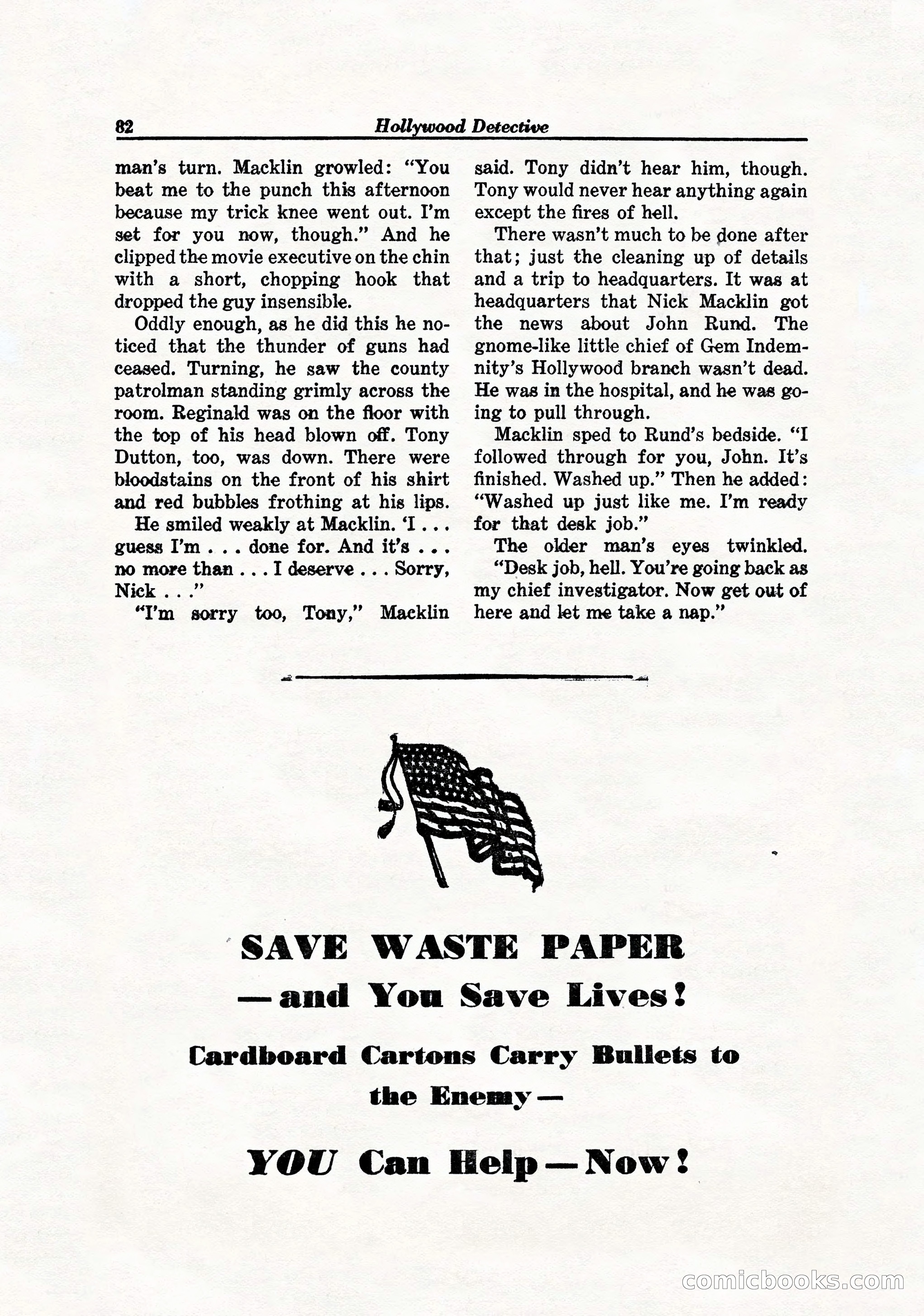 Hollywood Detective, April 1944 — page 84 of 116
