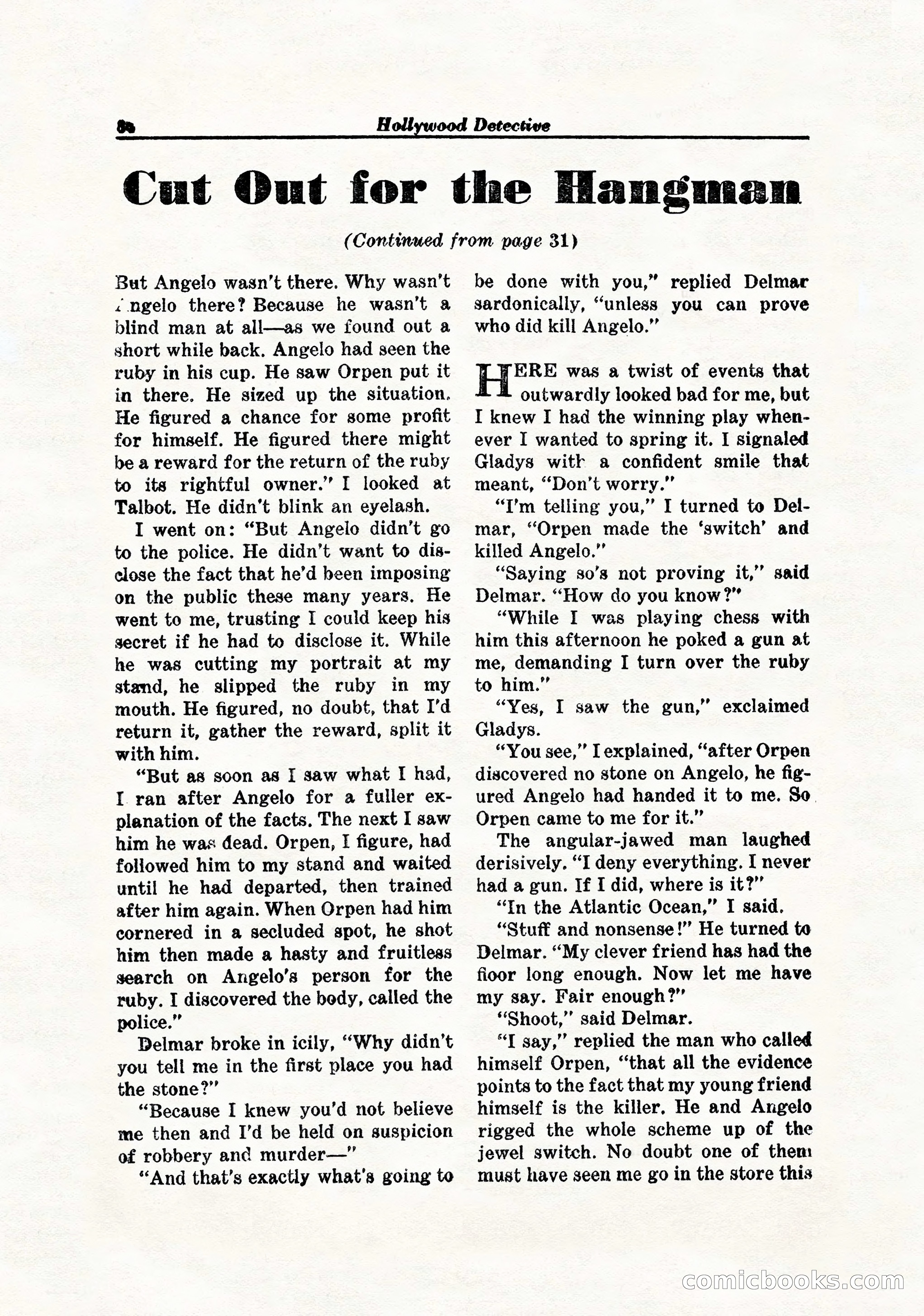 Hollywood Detective, April 1944 — page 86 of 116