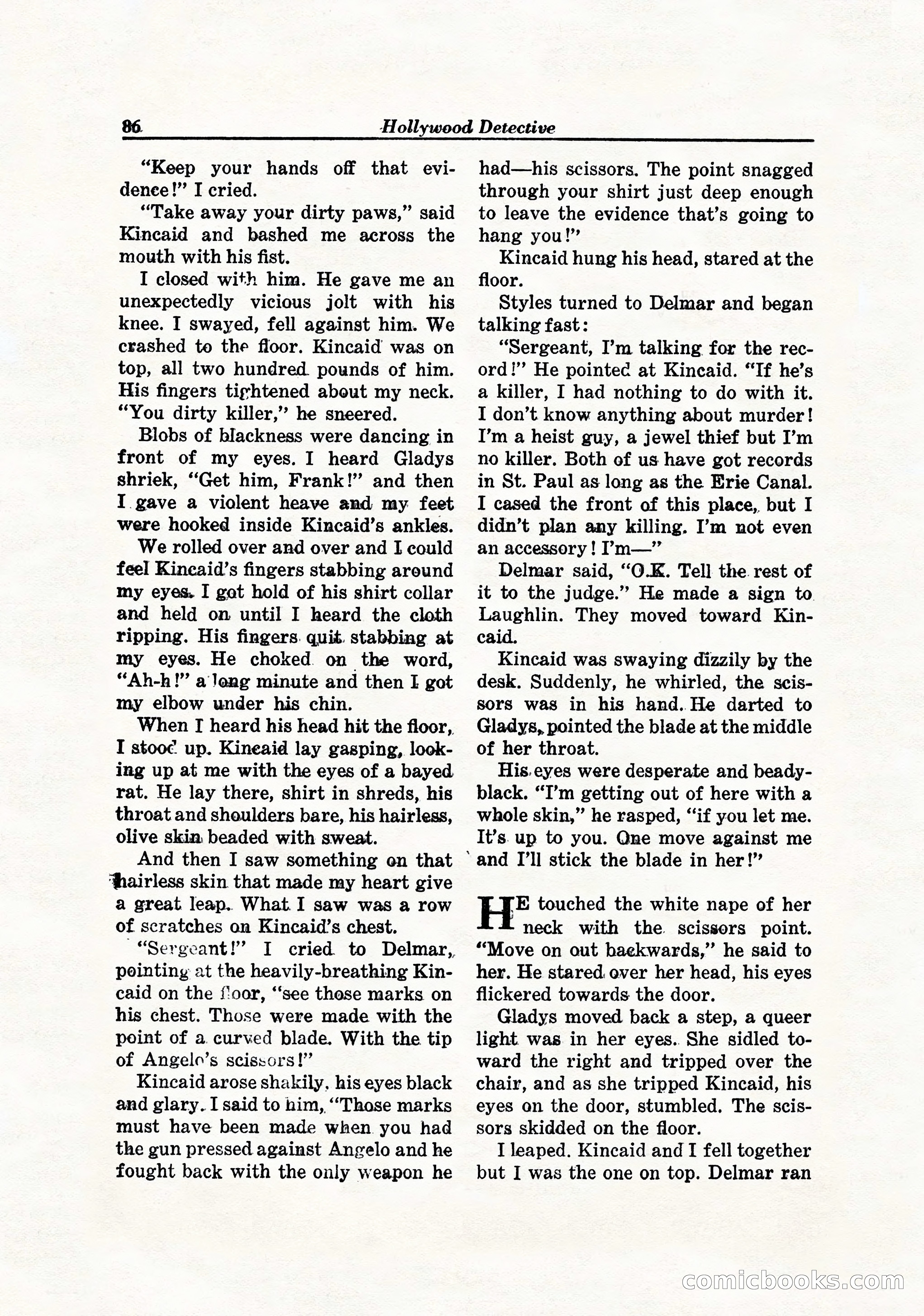 Hollywood Detective, April 1944 — page 88 of 116