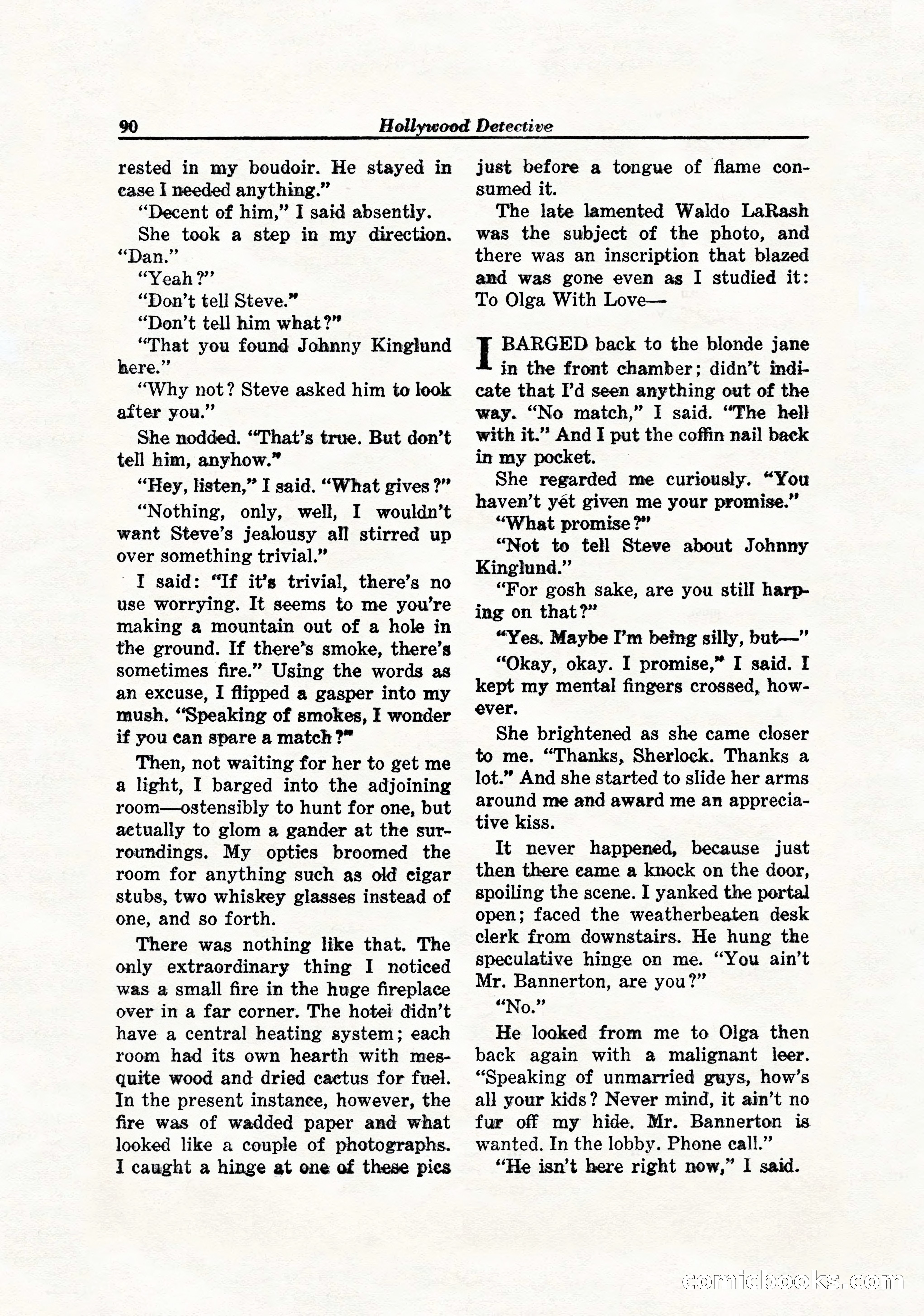 Hollywood Detective, April 1944 — page 92 of 116