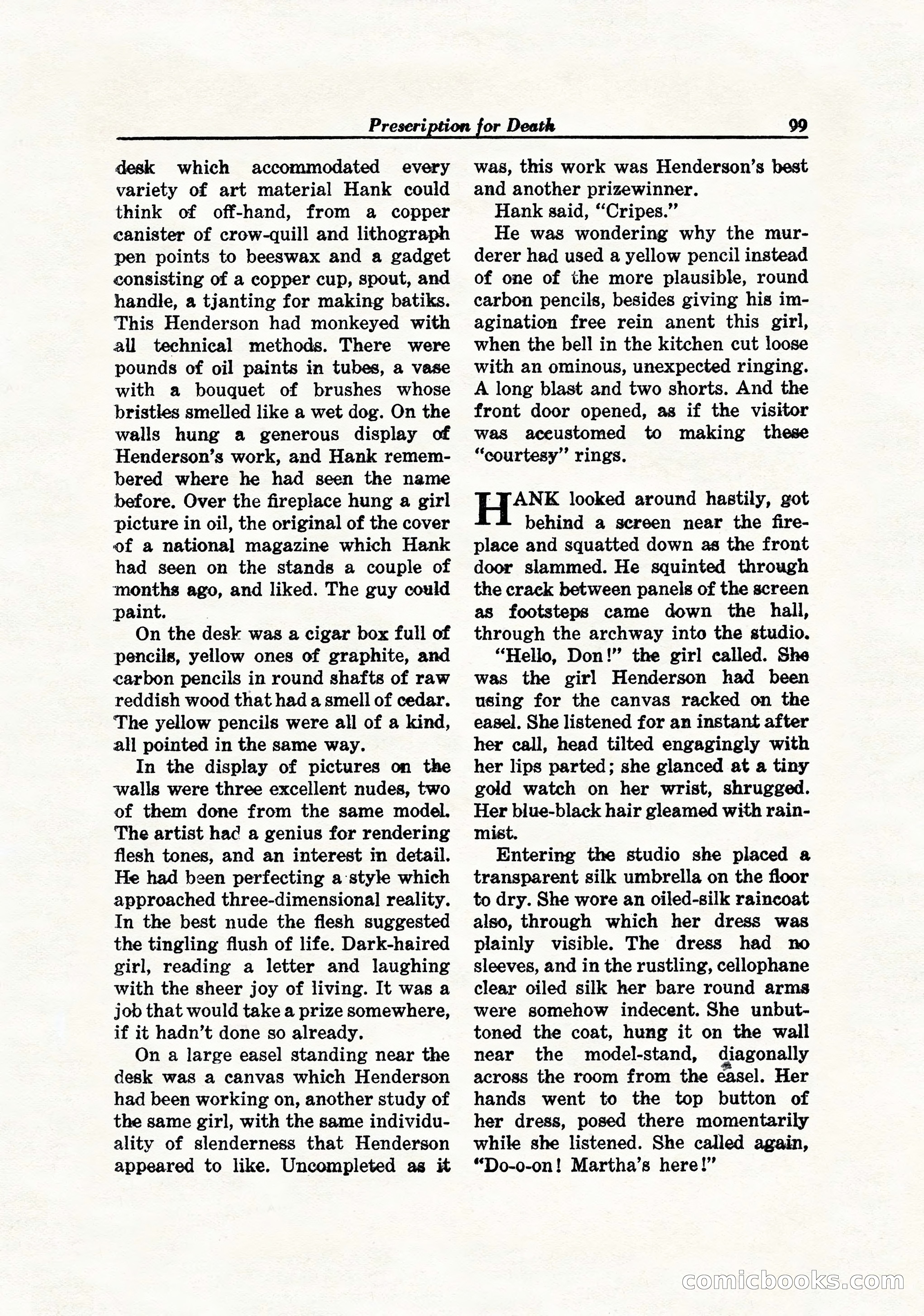 Hollywood Detective, April 1944 — page 101 of 116