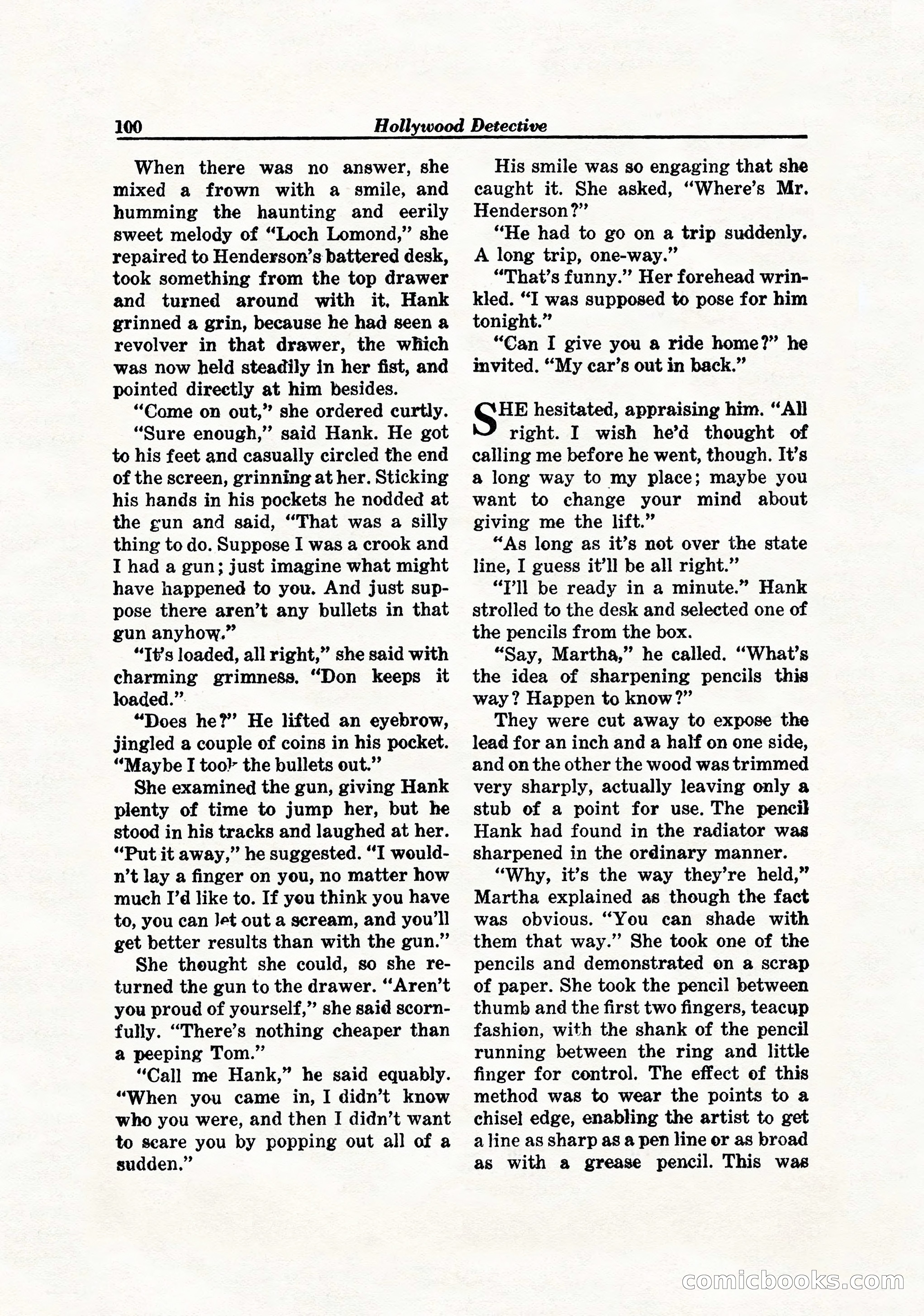 Hollywood Detective, April 1944 — page 102 of 116