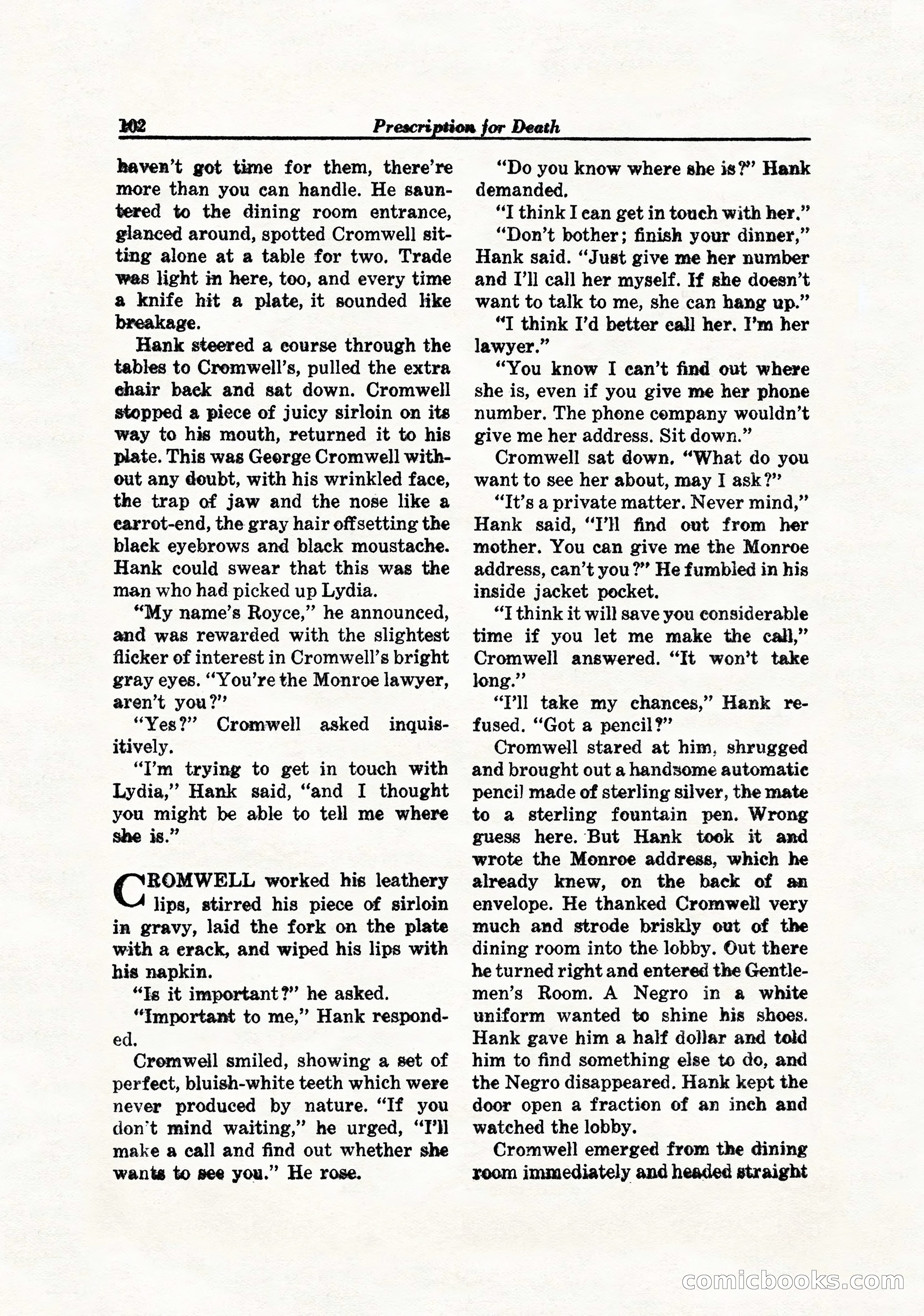 Hollywood Detective, April 1944 — page 104 of 116