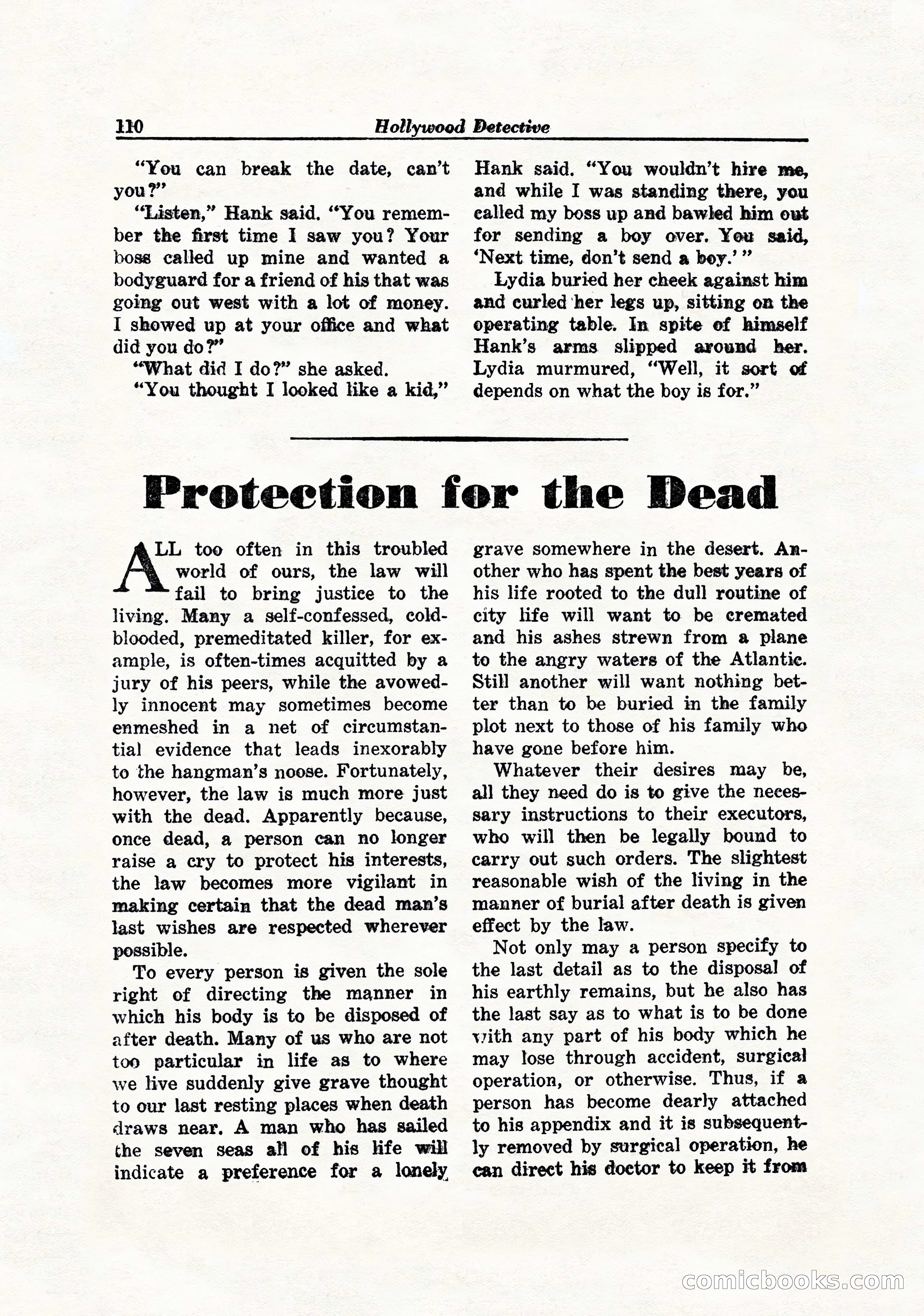 Hollywood Detective, April 1944 — page 112 of 116