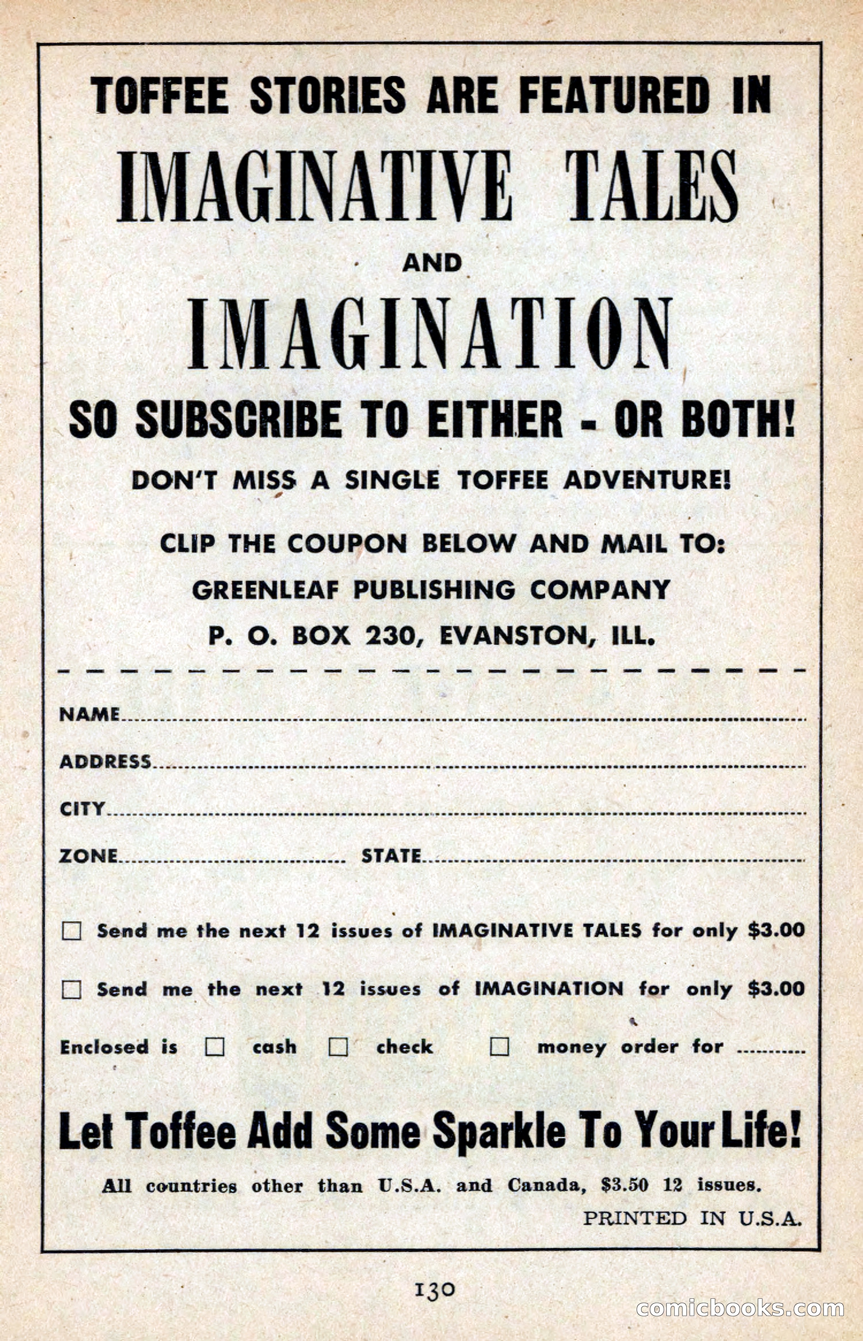 Imaginative Tales #2 — page 130 of 132