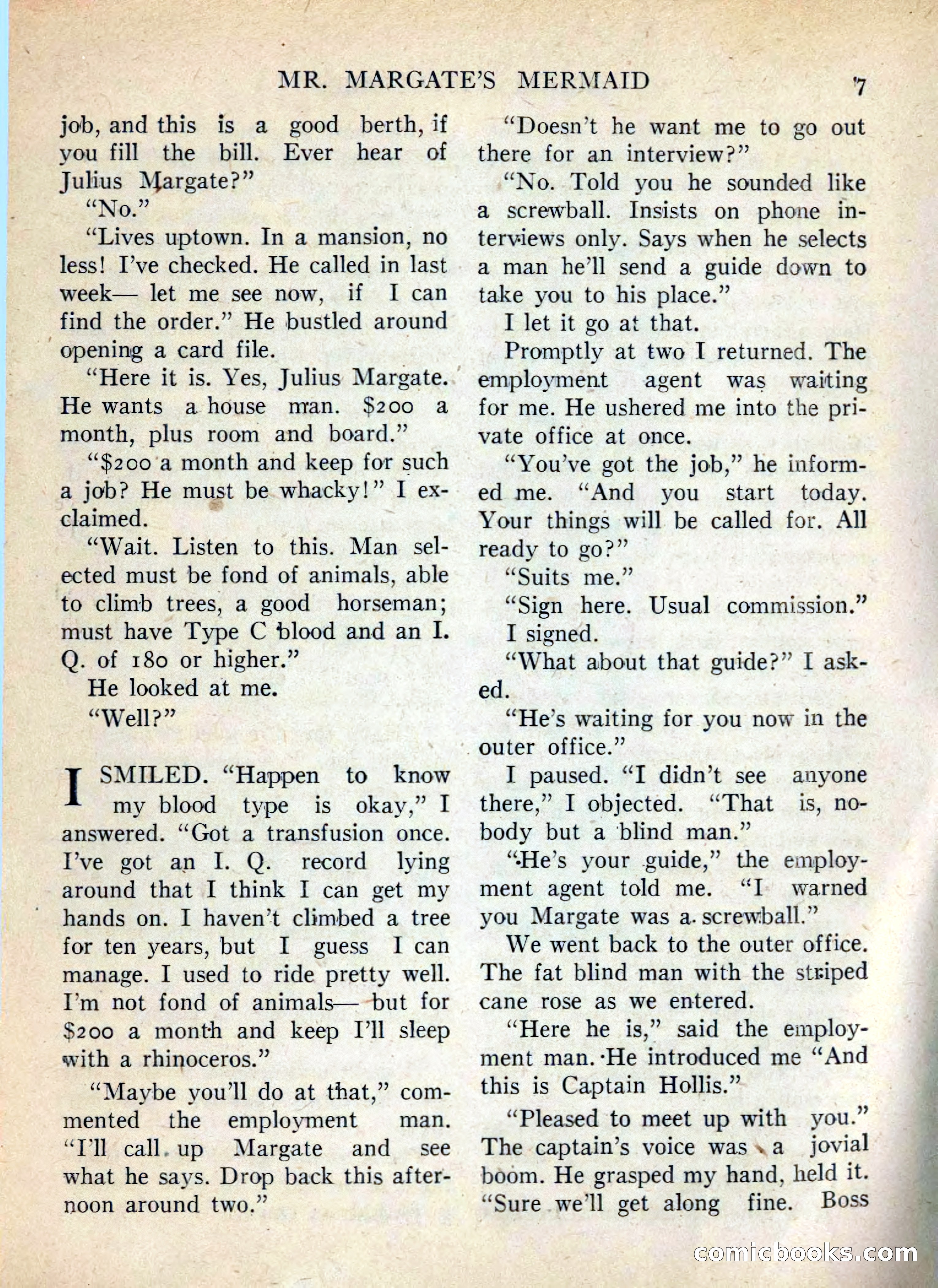Mr. Margate's Mermaid — page 7 of 132
