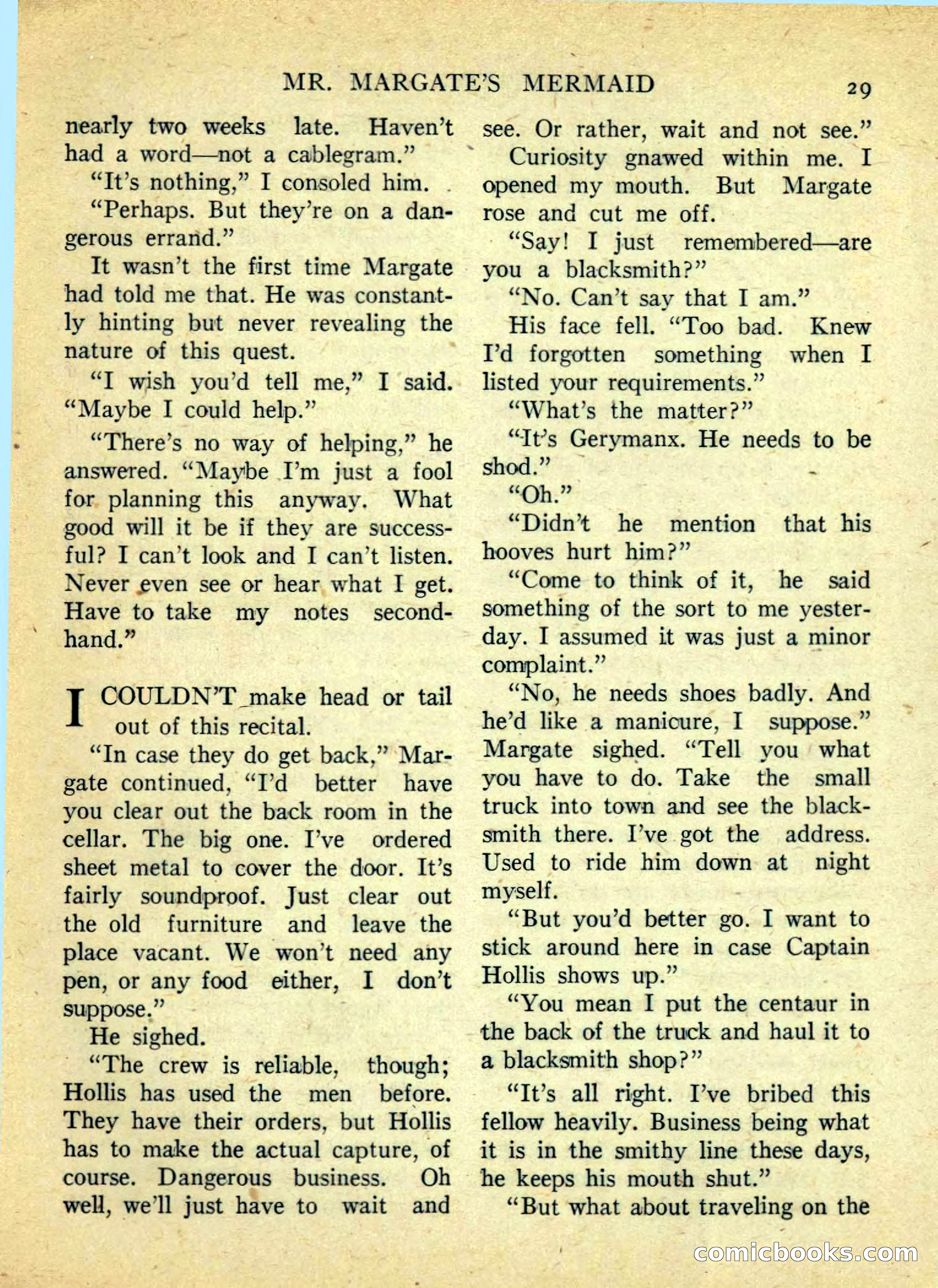 Mr. Margate's Mermaid — page 29 of 132