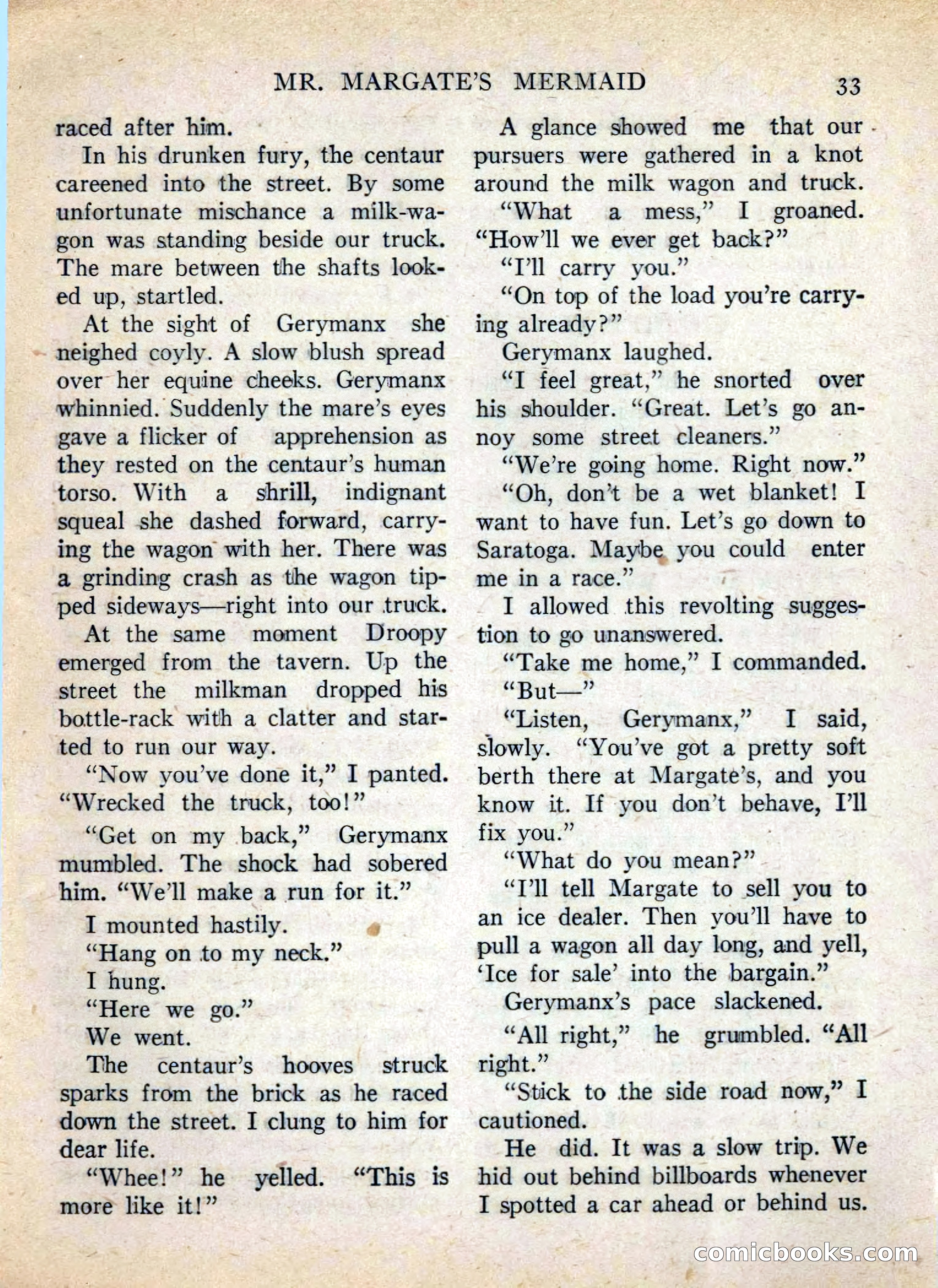 Mr. Margate's Mermaid — page 33 of 132