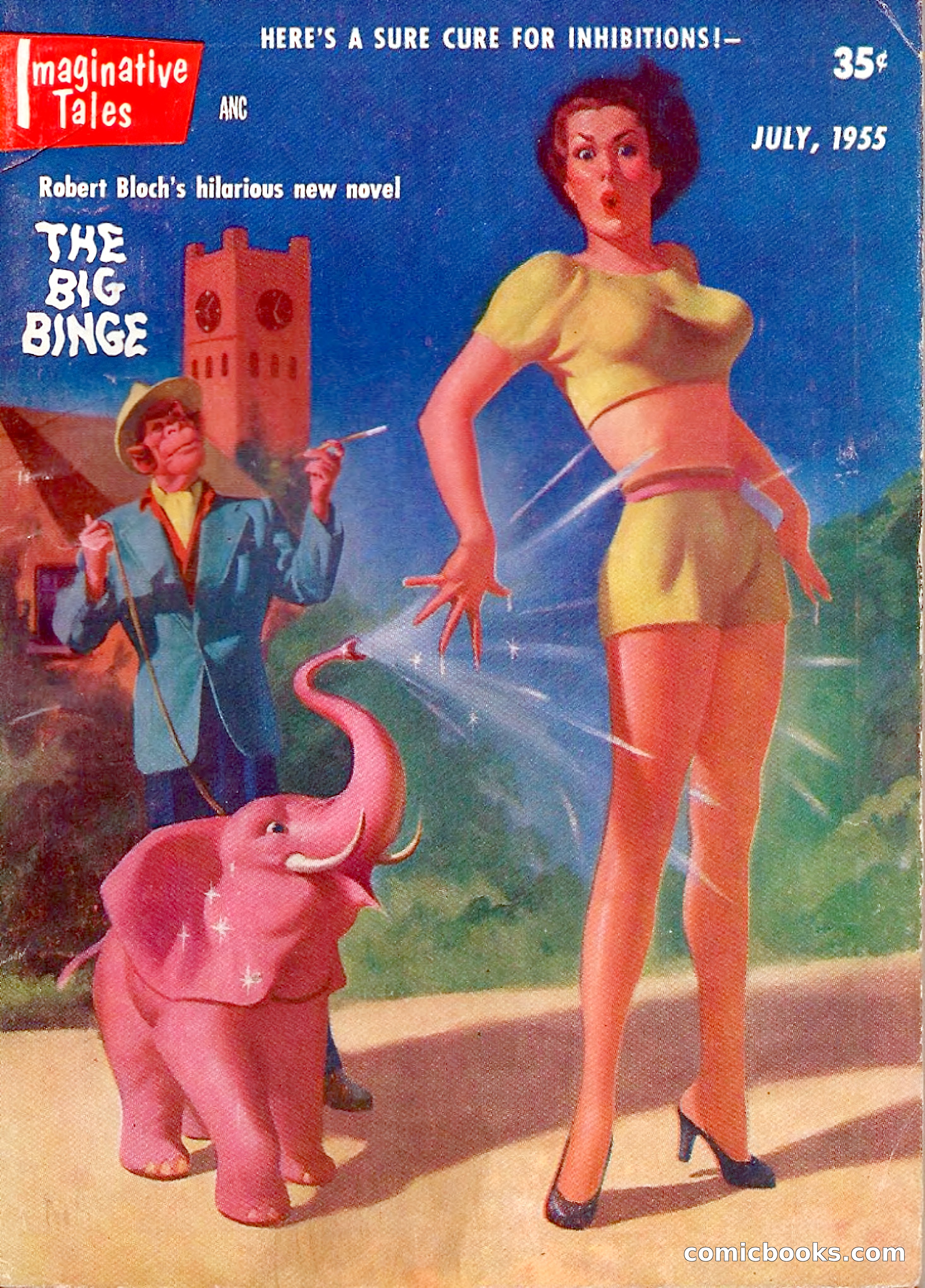 Imaginative Tales, July 1955 — page 1 of 132