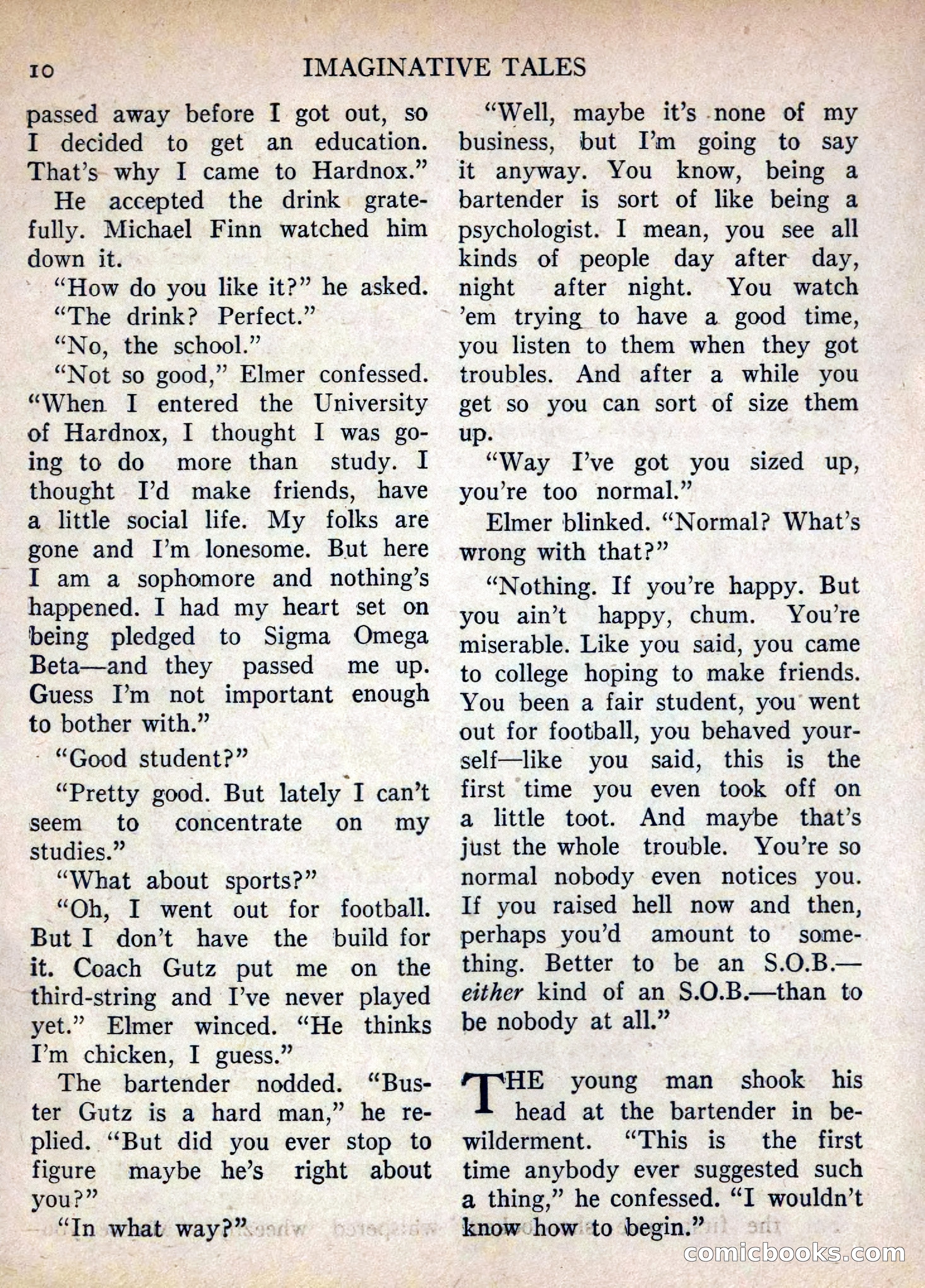 Imaginative Tales, July 1955 — page 10 of 132